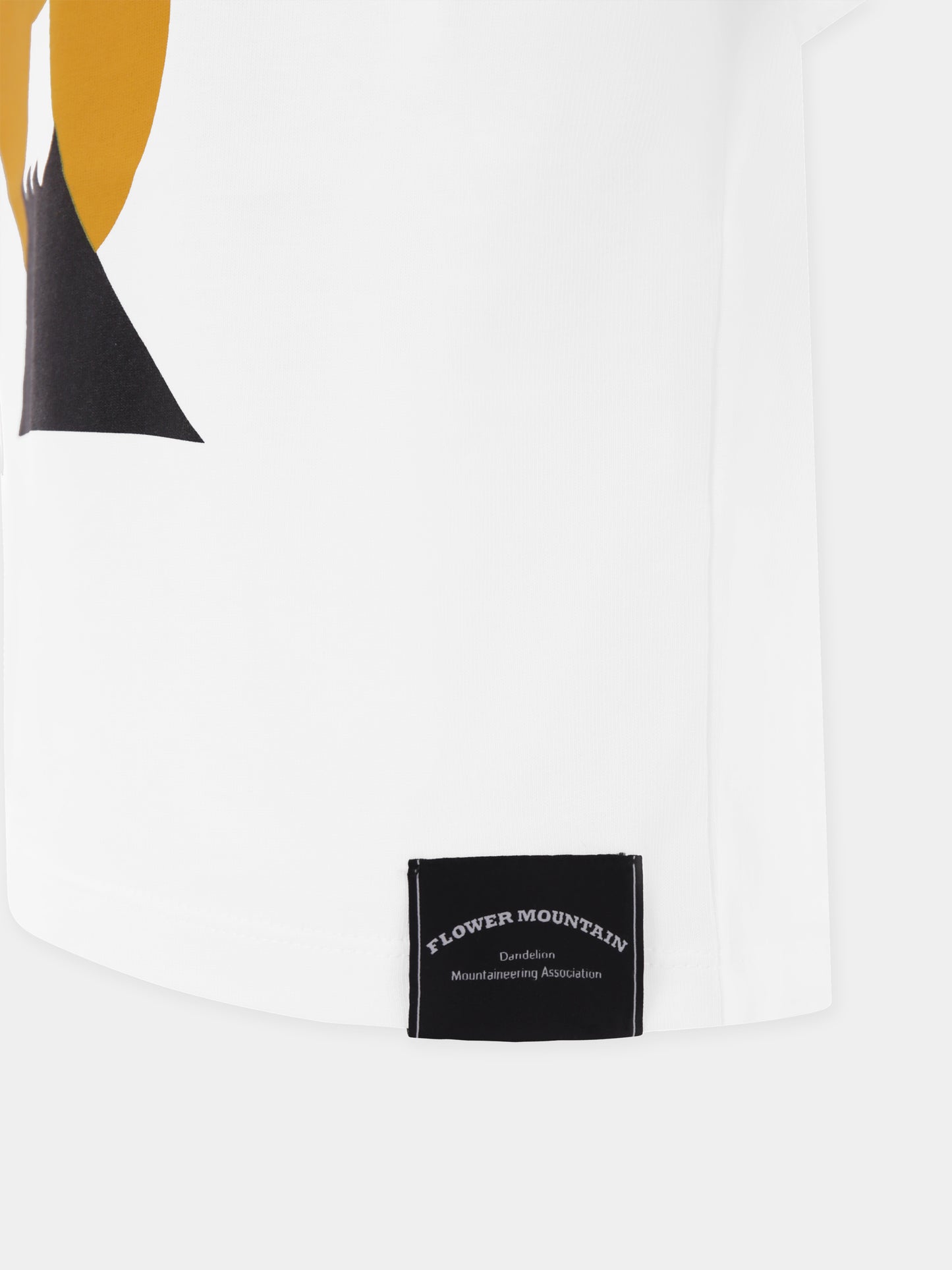 T-shirt bianca per bambini con fiori e logo,Flower Mountain,0N02 0016002879 01 TOSHI