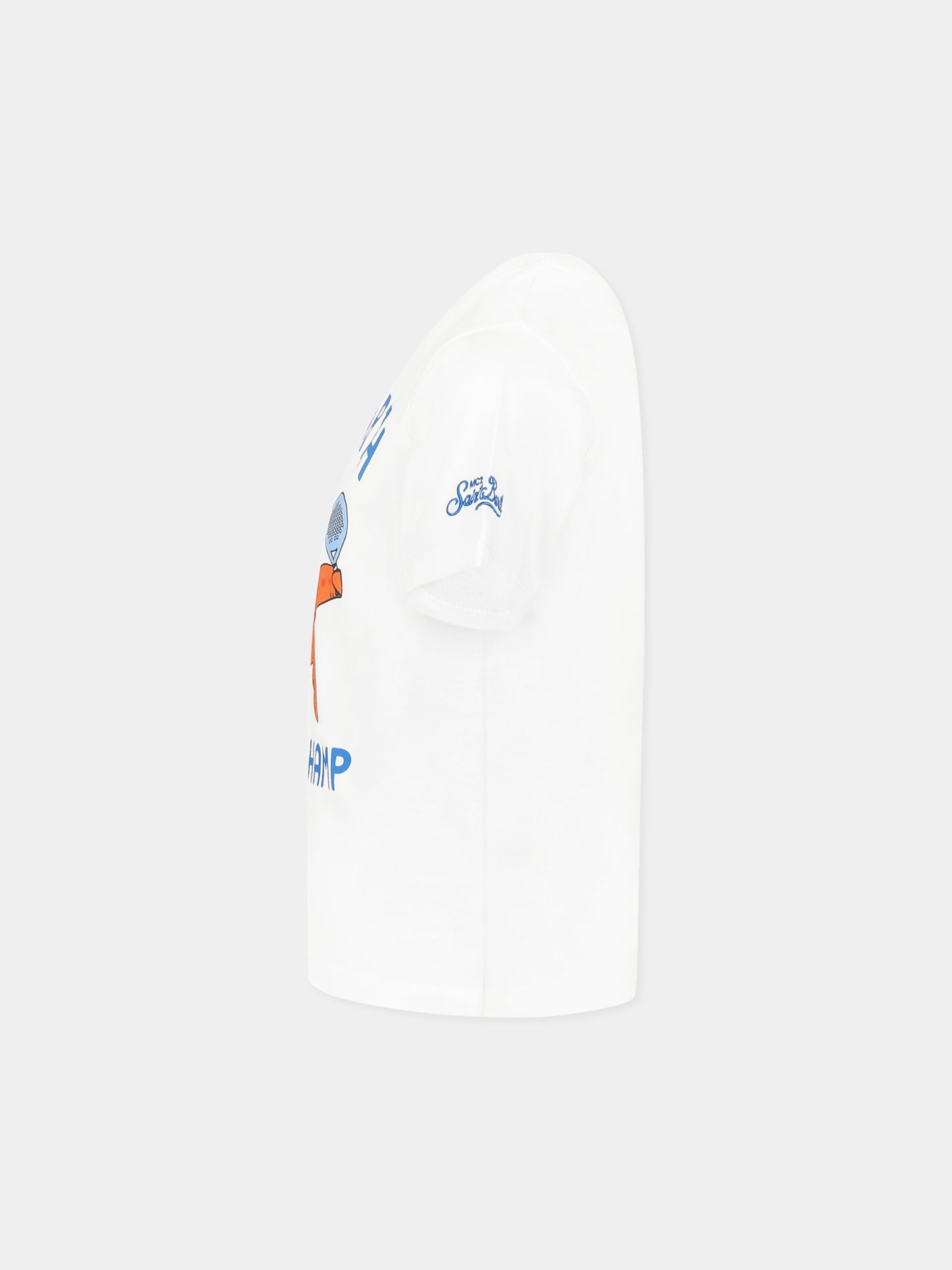 White t-shirt for boy with starfish