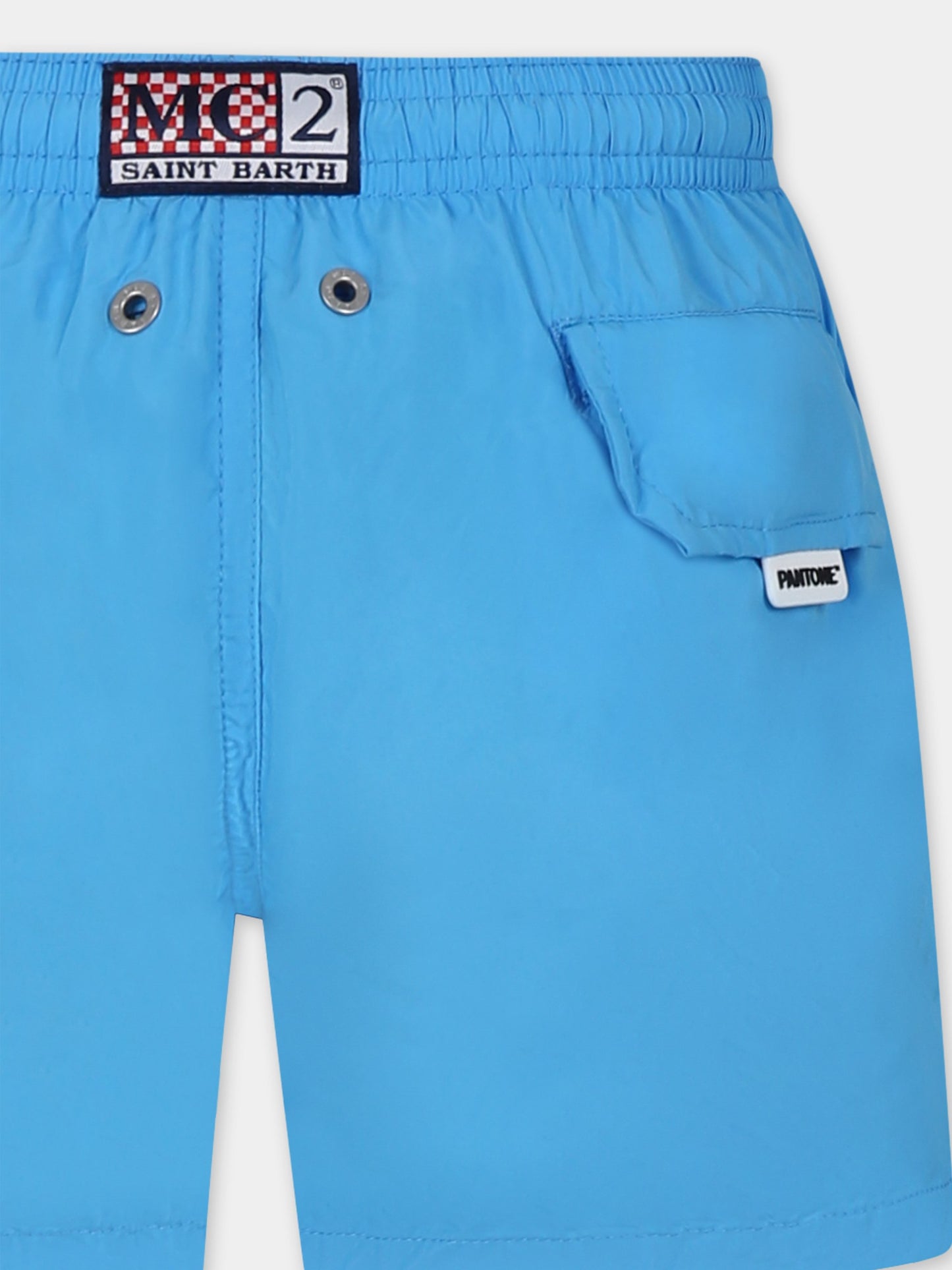Light blue swim shorts for boy