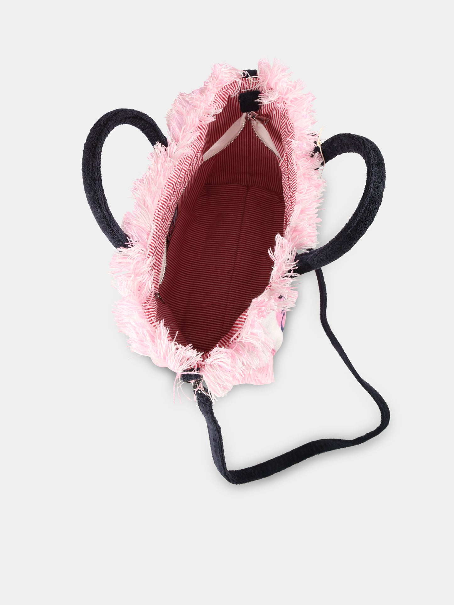 Borsa mare Colette rosa per bambina con logo,Mc2 Saint Barth,COL0005 01507H