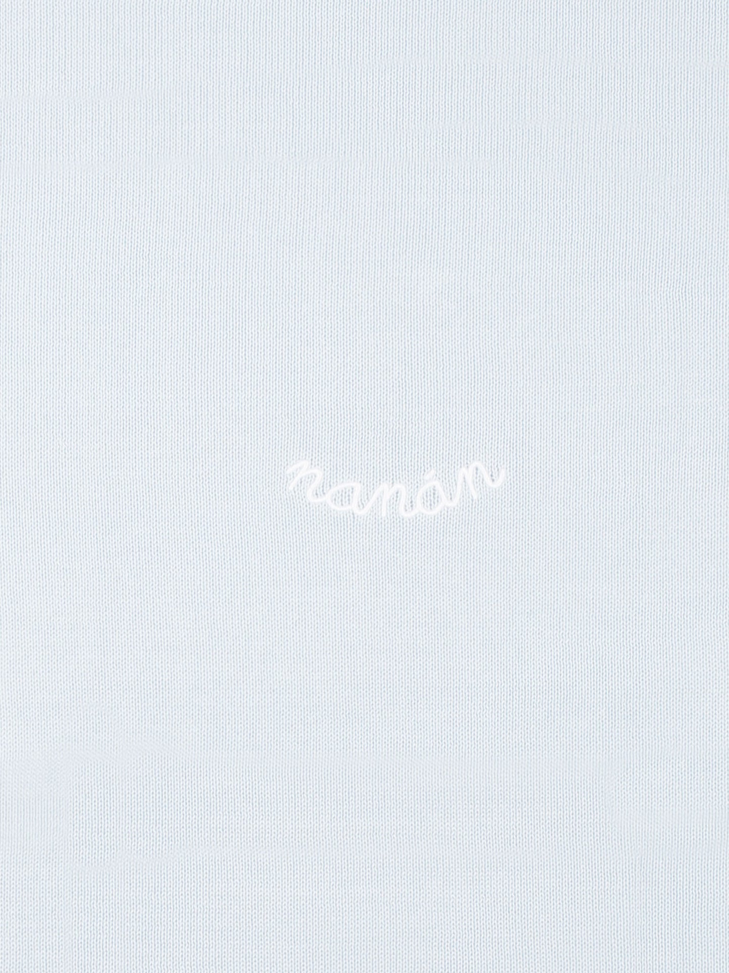 Light blue blanket for baby boy with bees