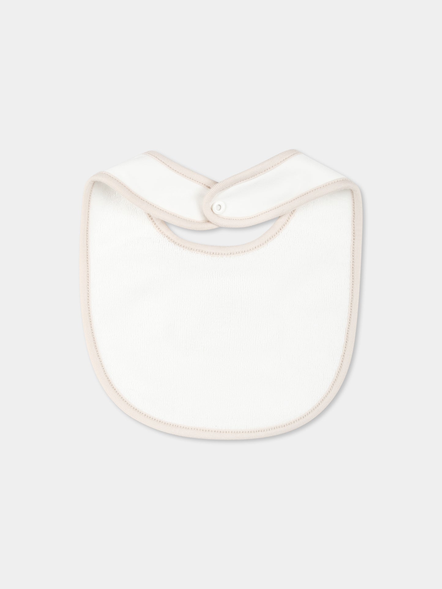 Beige babygrow set for babykids with logo