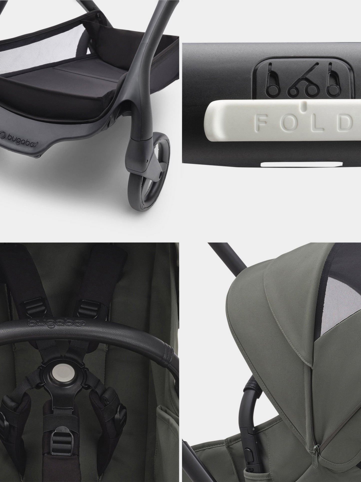 Dragonfly complete stroller Black/Forest green for babykids