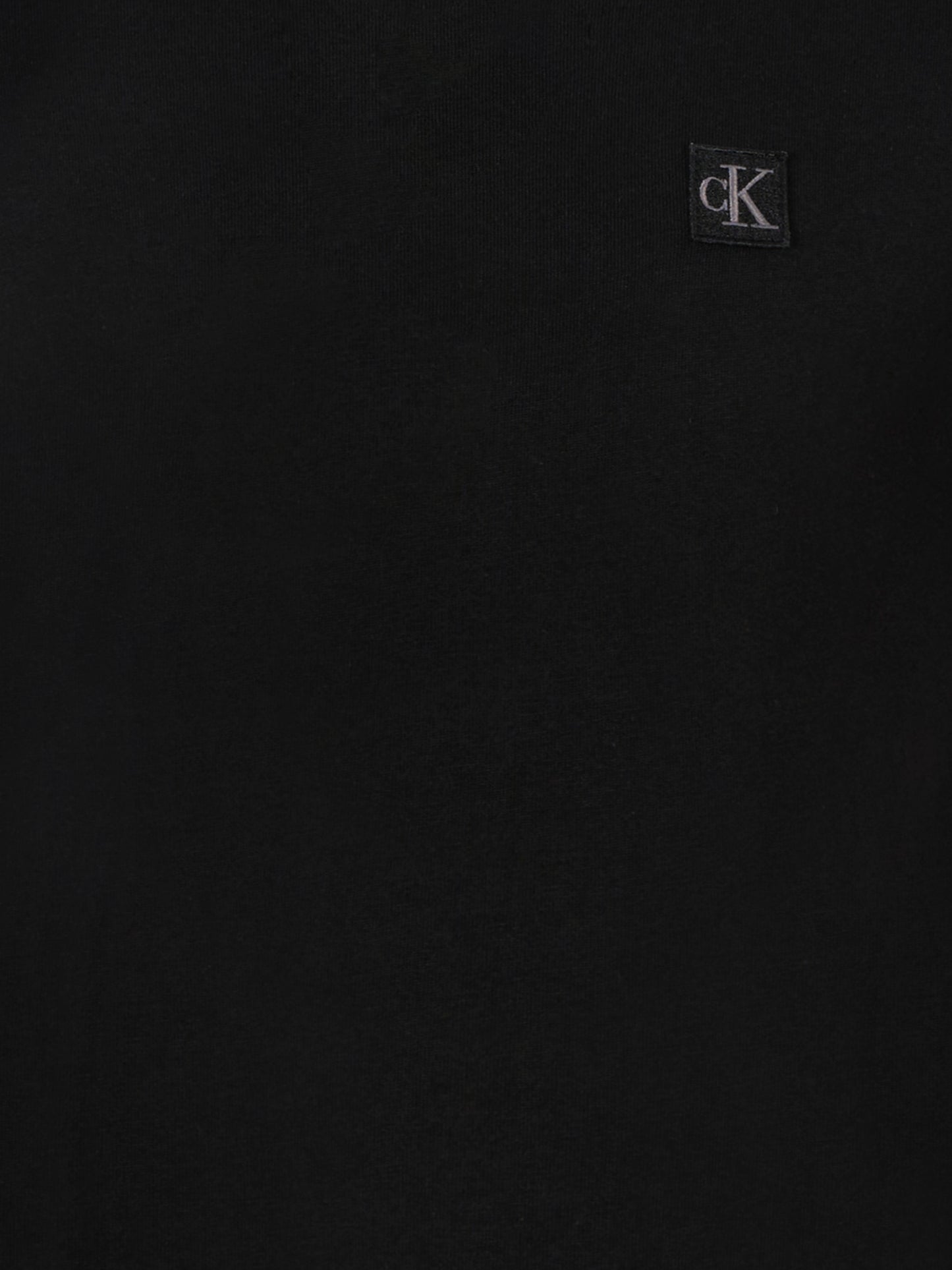 T-shirt nera per bambini con patch logato,Calvin Klein Kids,25CCKIU0IU00543 BEH