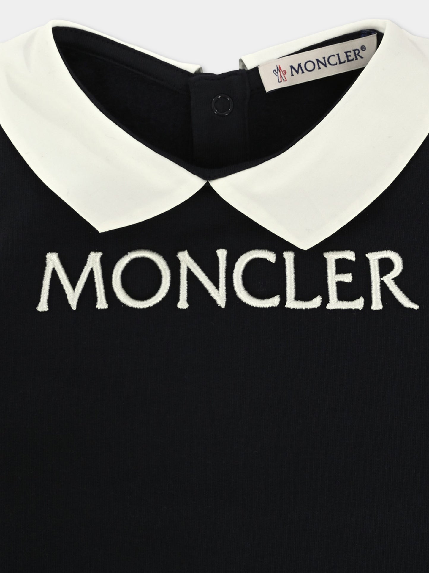 Tutina blu per neonato con logo,Moncler Kids,K2951 - 8L00004 - 89A23 778