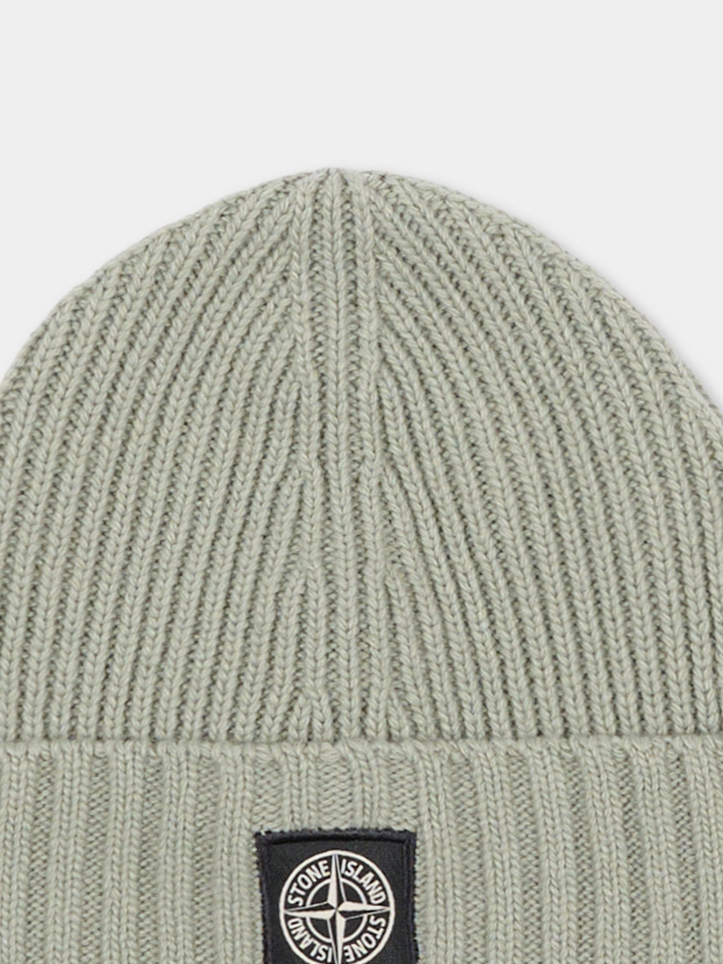 Berretto verde per bambino con bussola,Stone Island Junior,K2S16 N100003 S00M3 - V0055