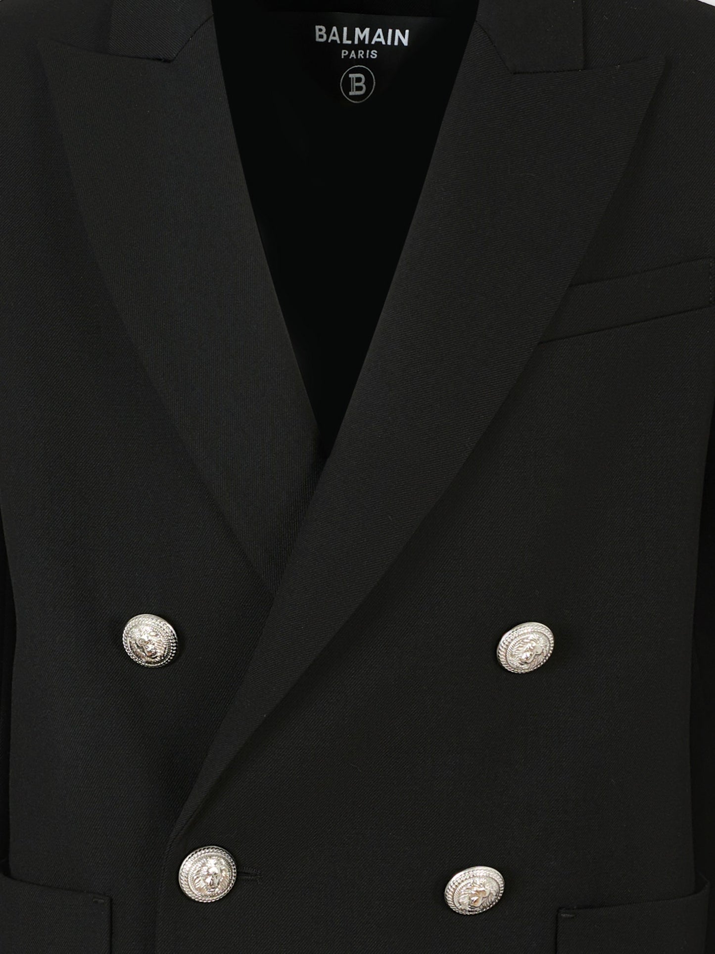 Giacca nera per bambino,Balmain Kids,BX2P04-I0196 930AG