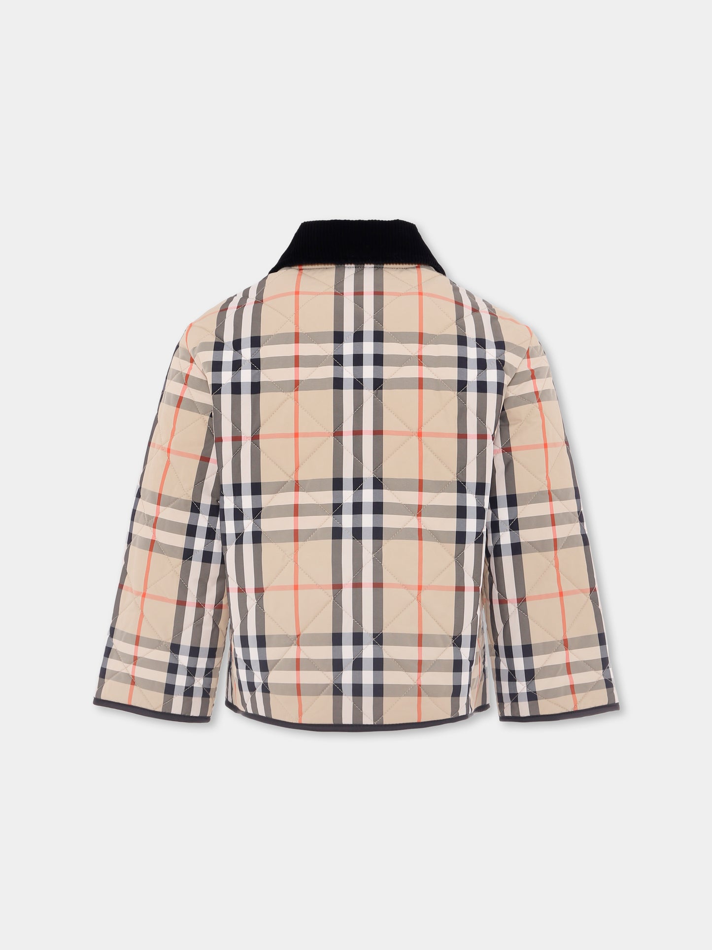 Giubbotto beige per bambini con check vintage,Burberry Kids,8108500 B9368