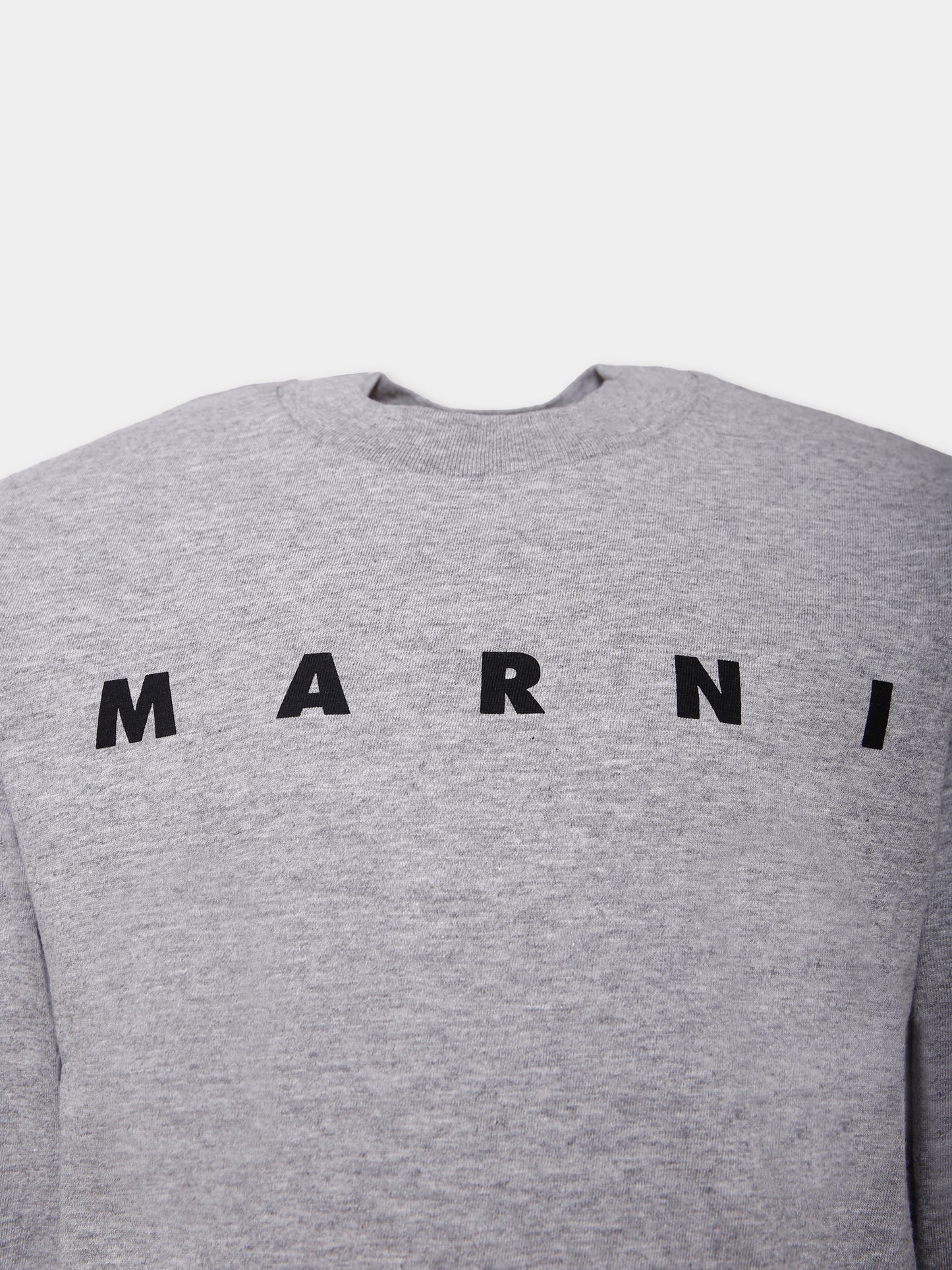 T-shirt grigia per bambini con logo,Marni Kids,M01603 M00RF 0M923