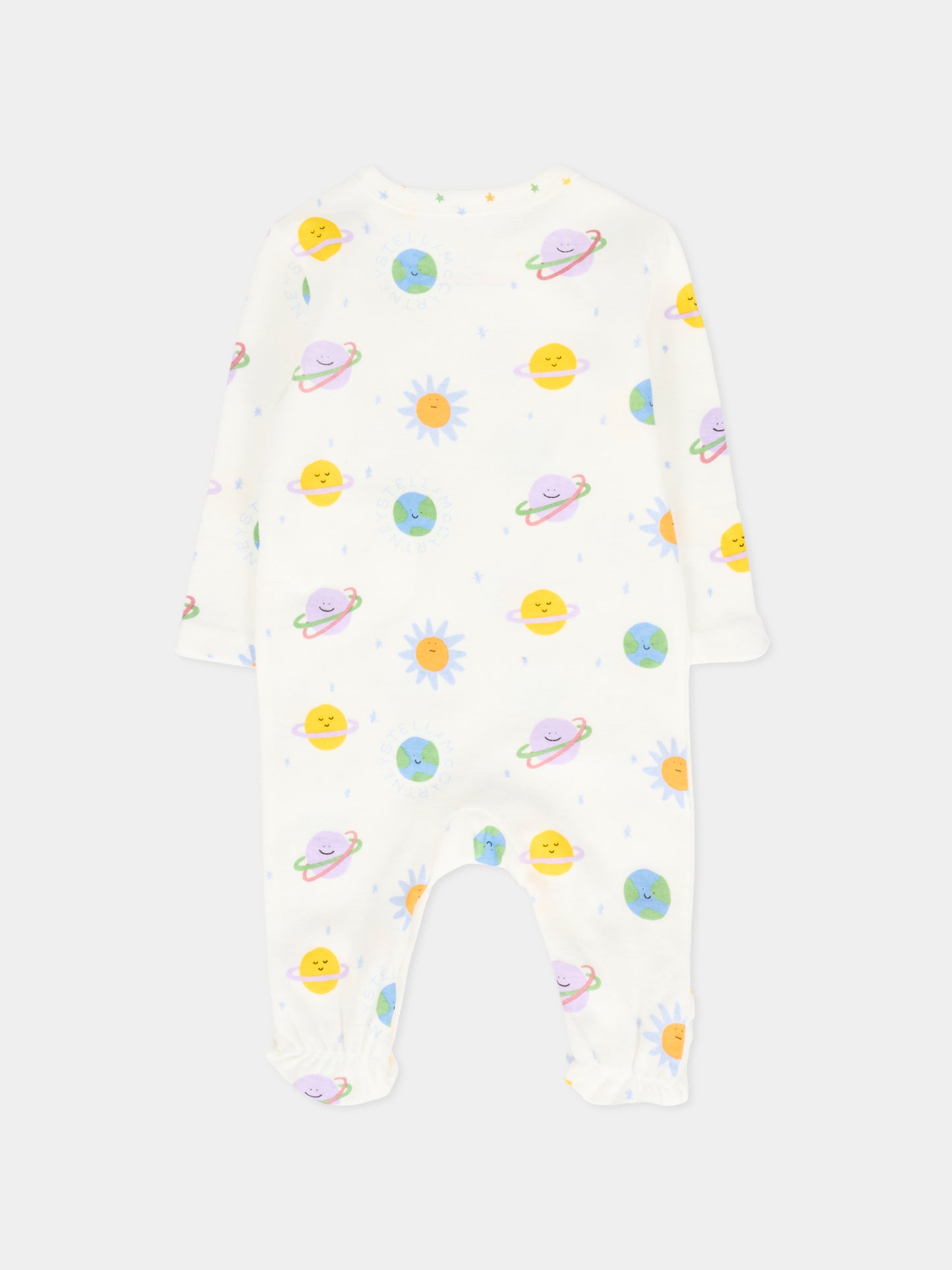 Set tutine avorio per neonati con pianeti,Stella Mccartney Kids,TXB570 Z3258 101MC