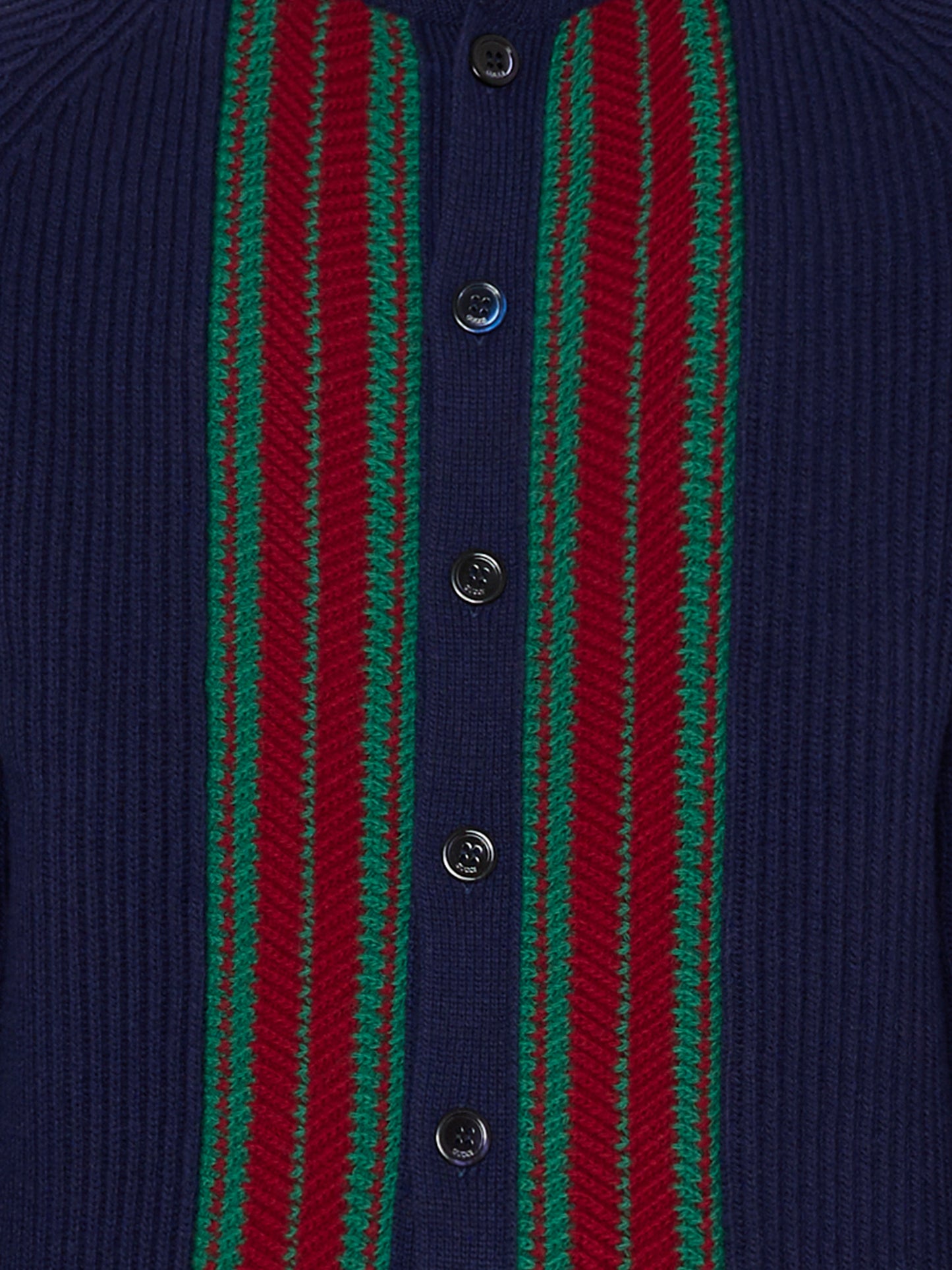 Cardigan blu per bamibini con dettaglio Web,Gucci Kids,823399 XKEXL 4551