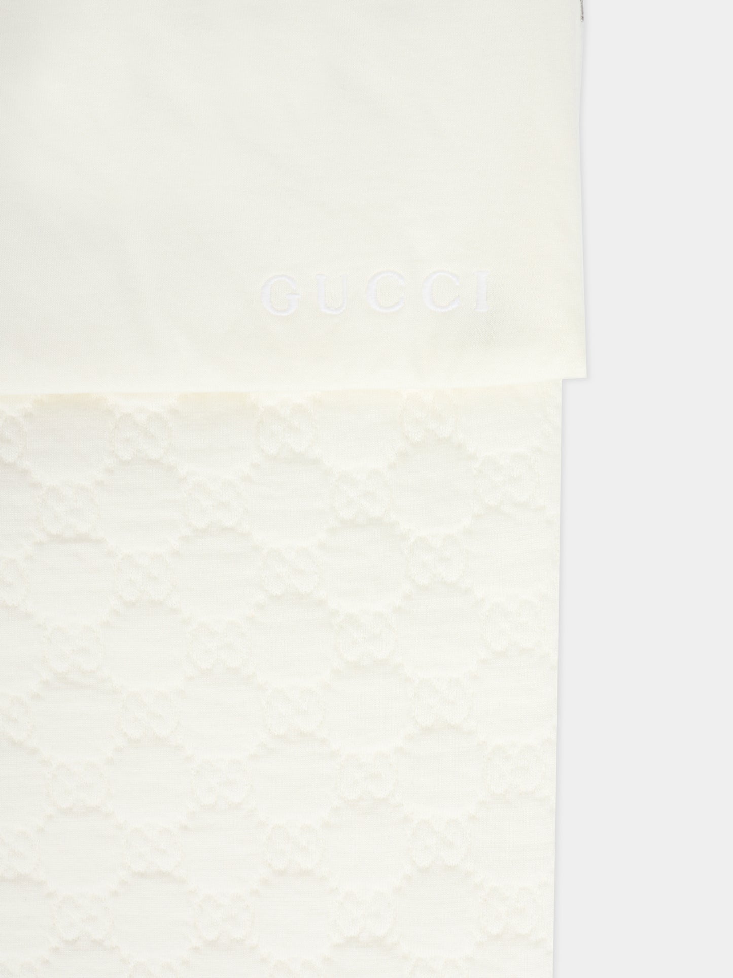 Sacco nanna bianco per neonati con logo,Gucci Kids,793373 XJHH4 9024