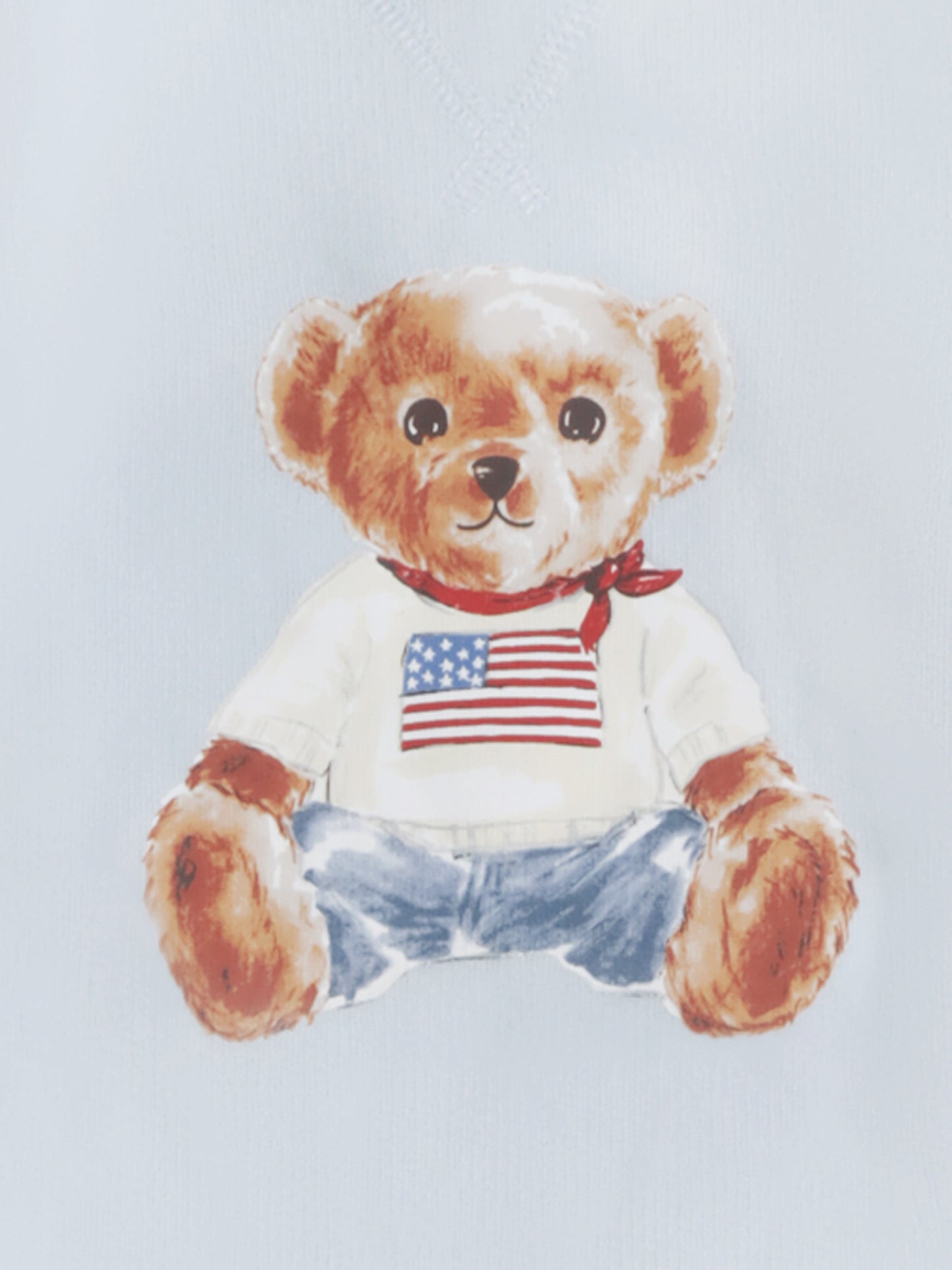 Tutina azzurra per neonato con Polo Bear,Ralph Lauren Kids,898933001 BERYL BLUE