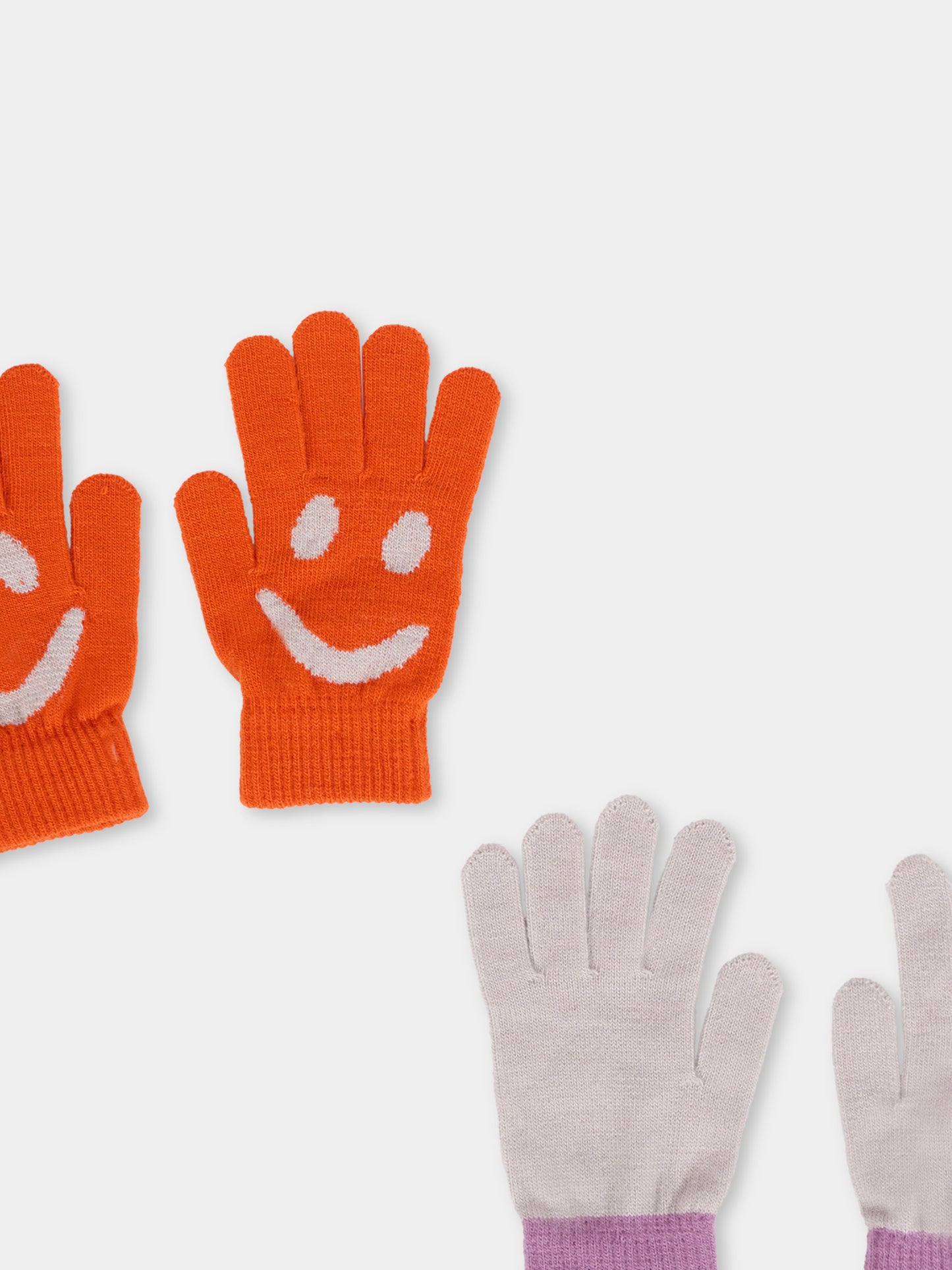 Set guanti arancioni per bambina con smile,Molo,7W25S202 8201