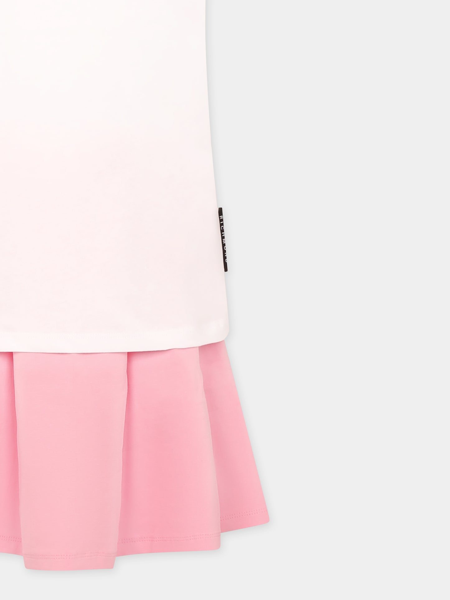 Completo bianco per bambina con logo,Richmond,RGP25005CJ WHITE