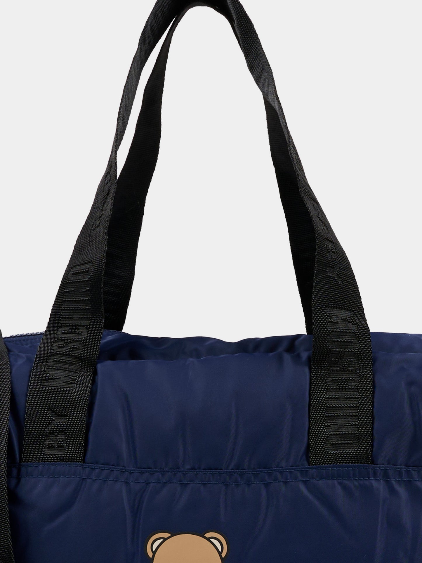 Borsa mamma blu per neonati con Teddy Bear,Moschino Kids,MMX04K L3A89 40016