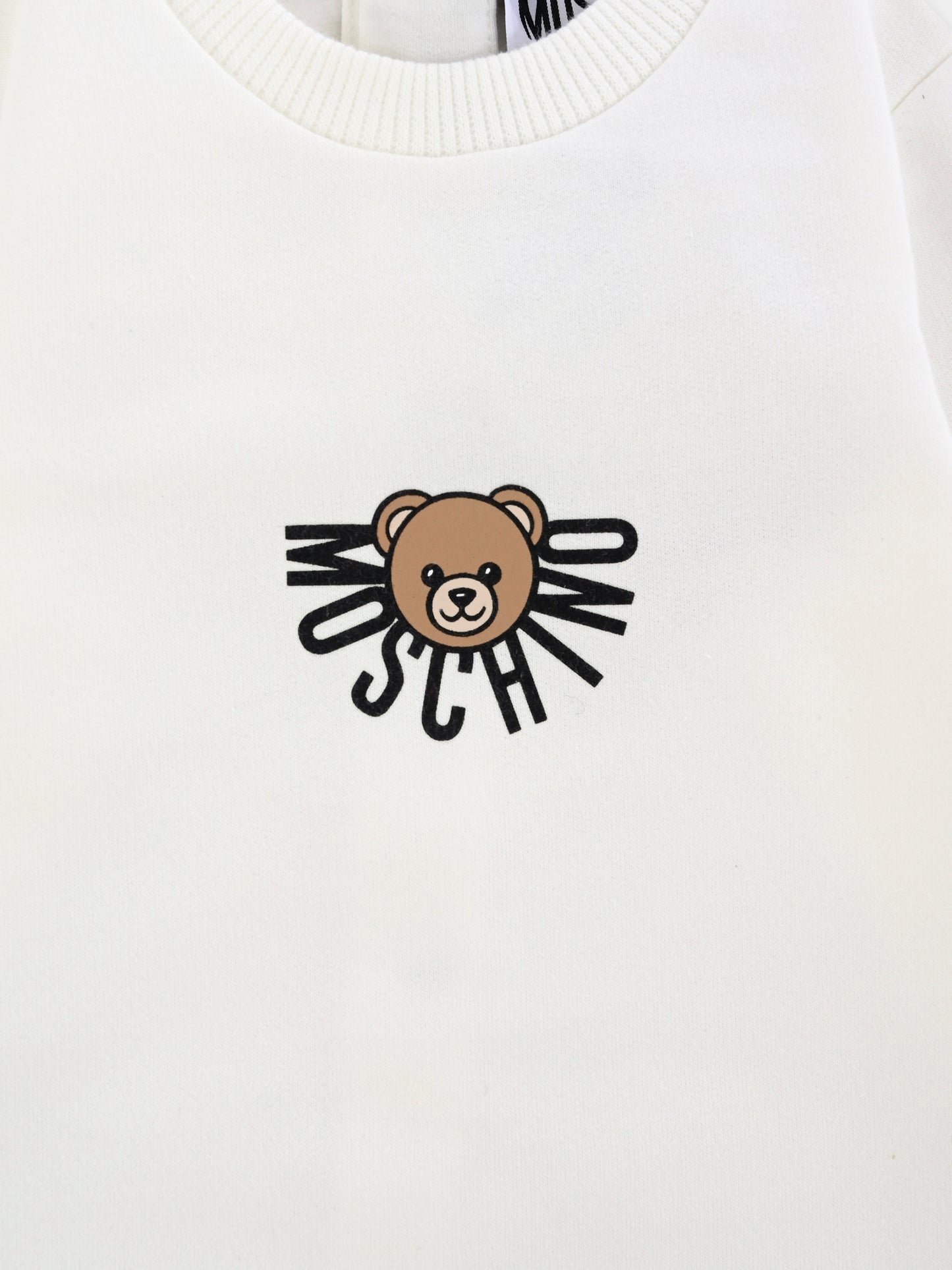 Tutina avorio per neonati con Teddy Bear,Moschino Kids,MNY05L LCA40 10063