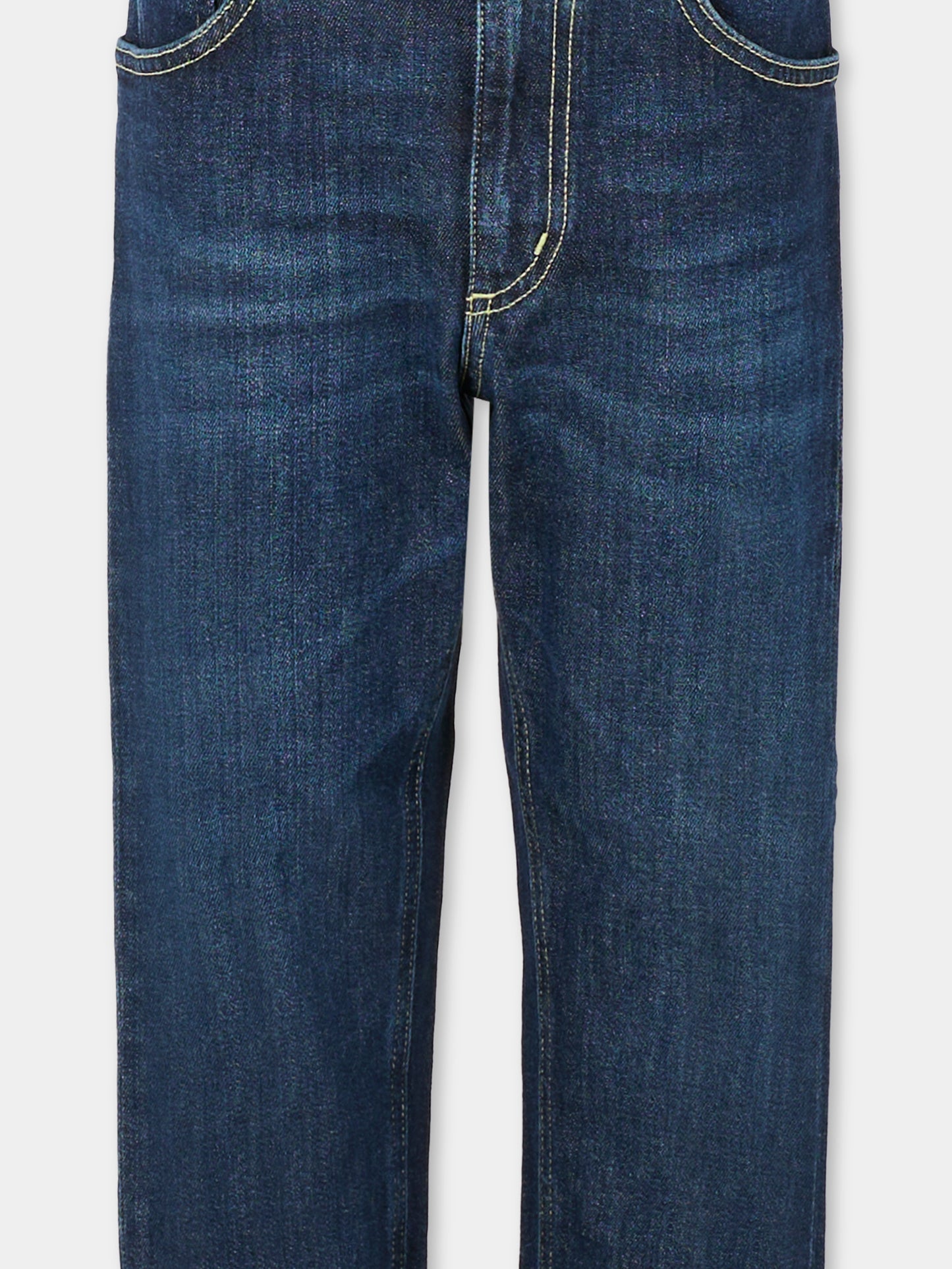 Jeans blu per bambino con logo,Dondup Kids,DMPA157 C DS056 4000