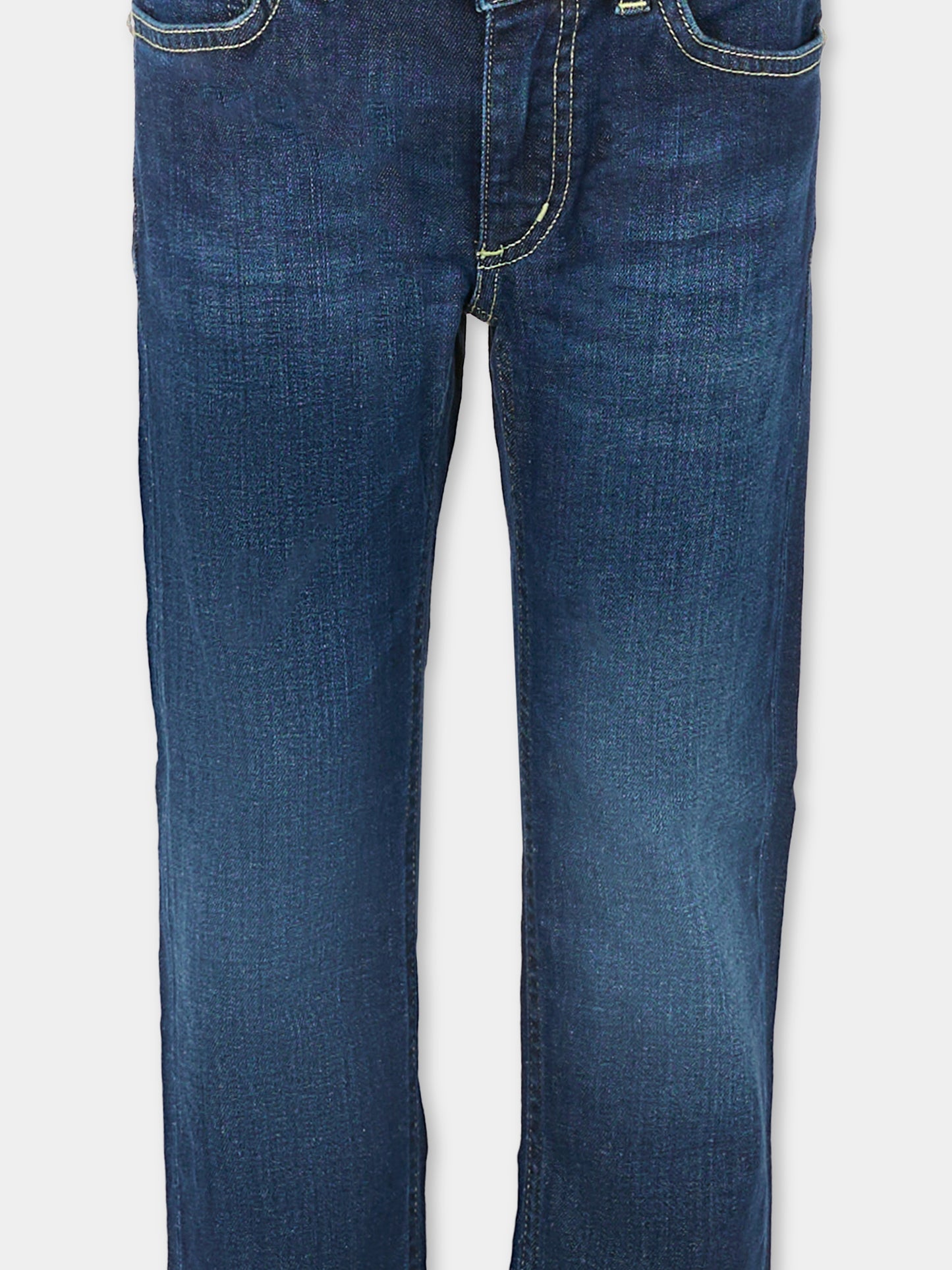 Jeans blu per bambina con logo,Dondup Kids,DFPA148 C DS041 4098