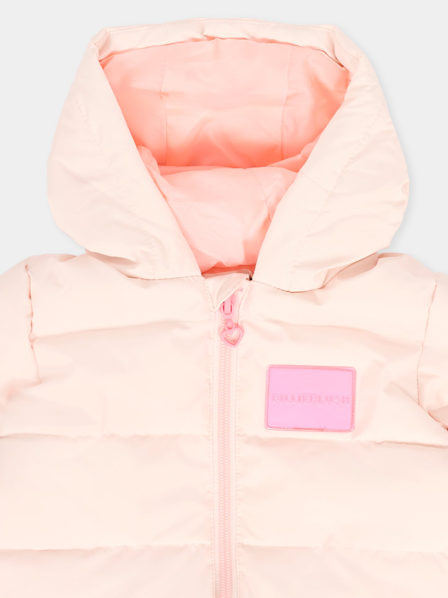 Piumino rosa per neonata con fiocco,Billieblush,U21247 47V