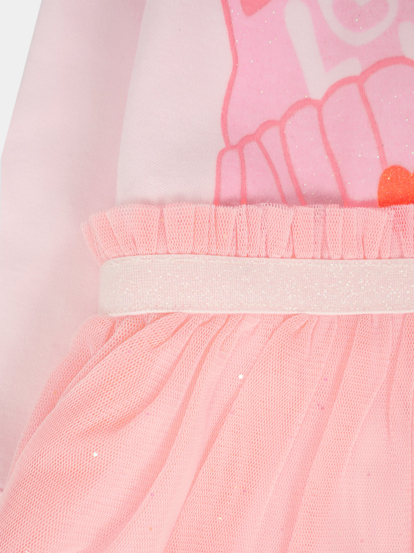 Set tutina rosa per neonata con gatto,Billieblush,U21443 450