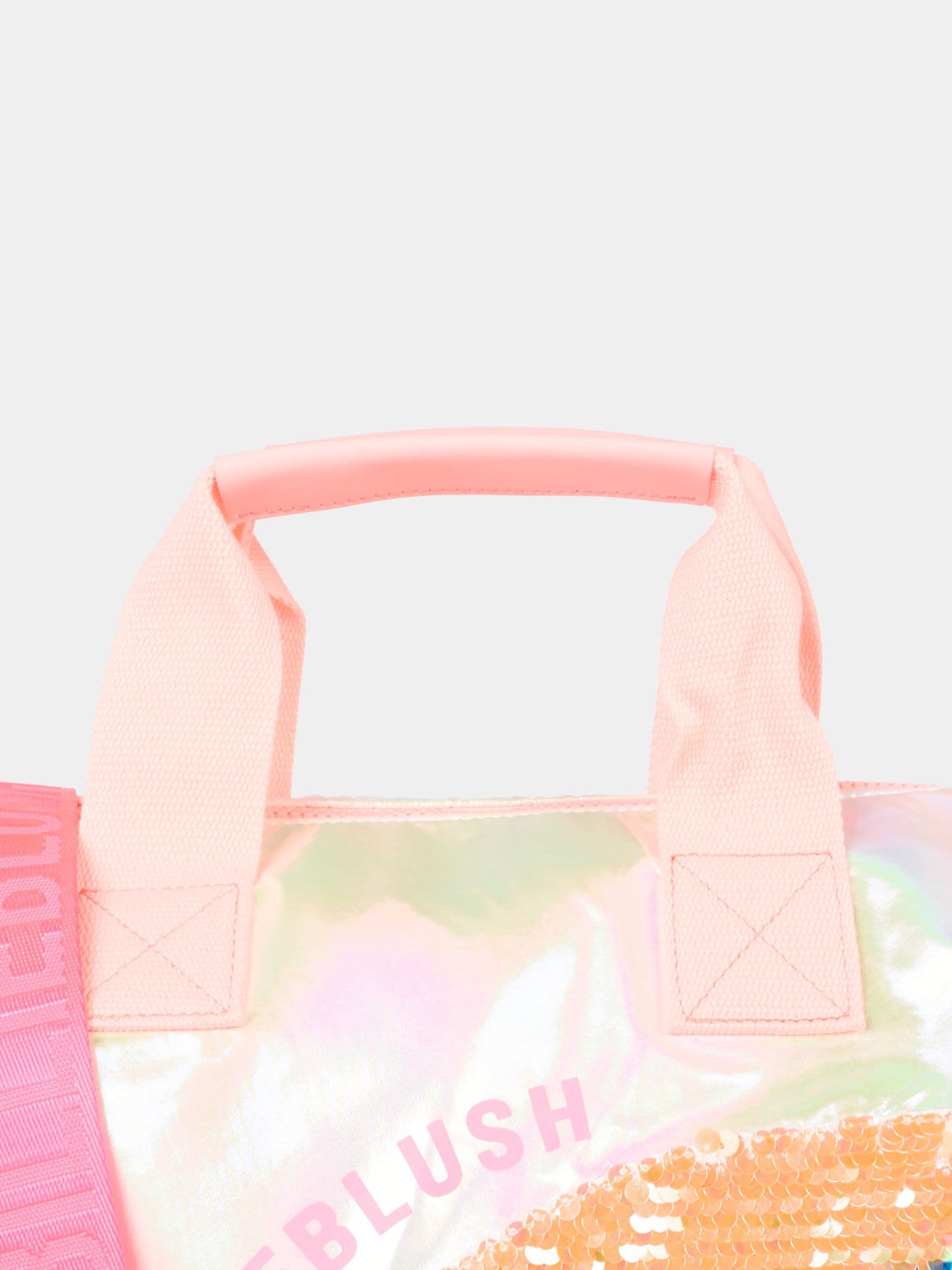 Borsa bowling rosa per bambina con arcobaleno,Billieblush,U21544 111