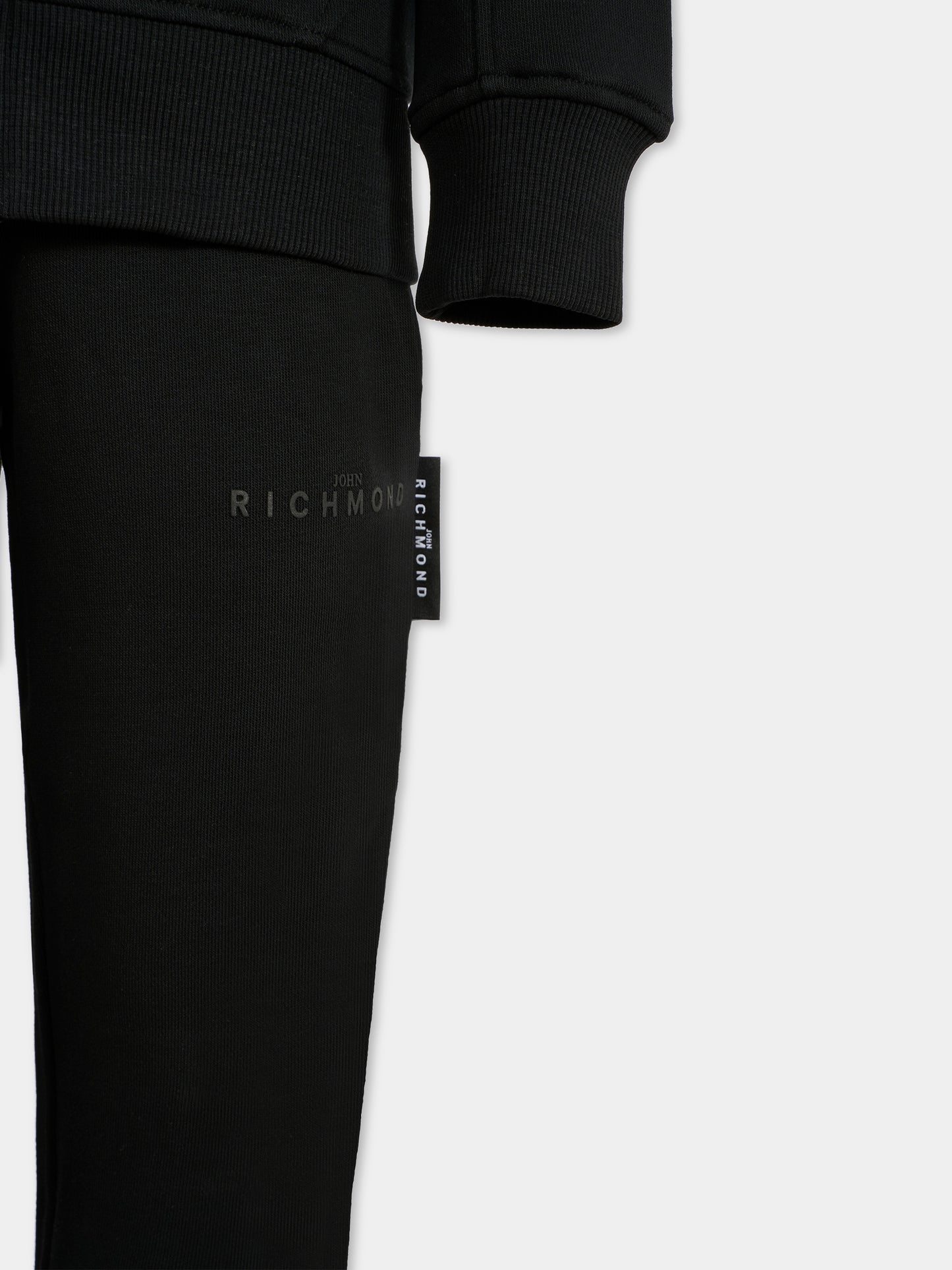 Completo nero per bambina con logo,Richmond,RGA25005CF BLACK