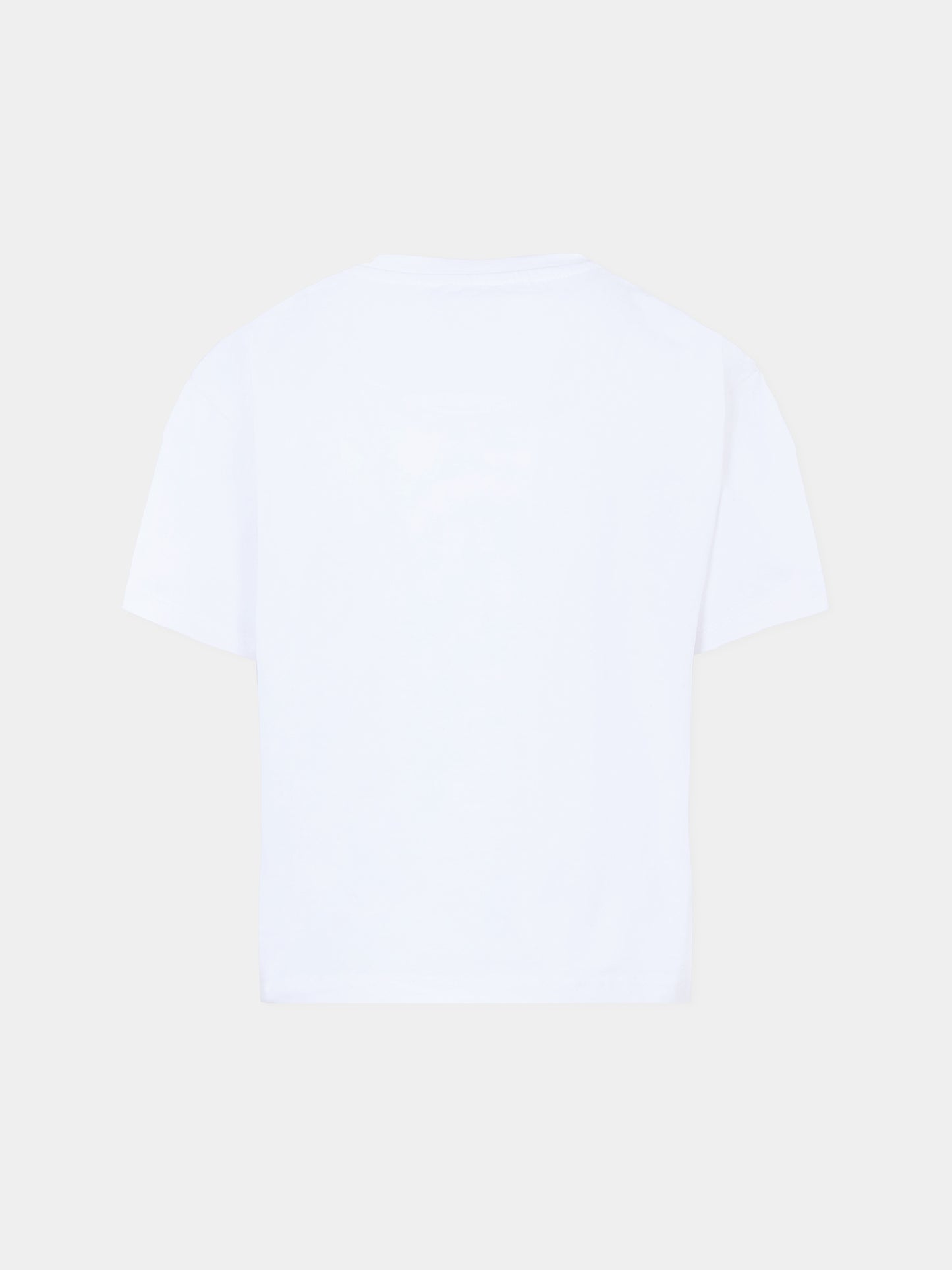 T-shirt bianca per bambino con logo grigio,Richmond,RBA25202TS WHITE