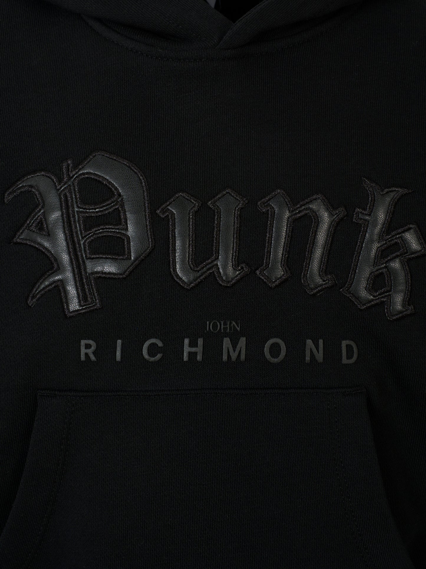 Felpa nera per bambini con scritta,Richmond,RBA25021FE BLACK