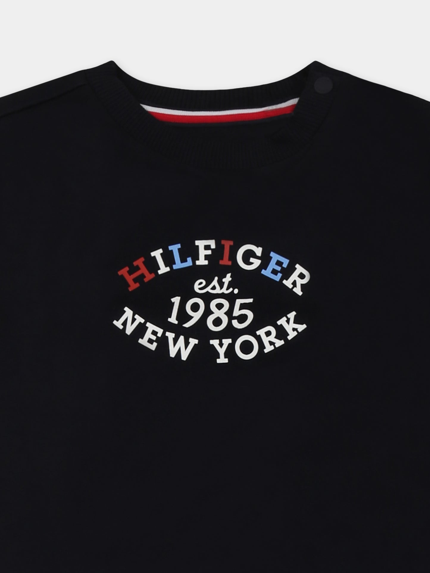 Completo blu per neonato con logo e bandierina,Tommy Hilfiger Junior,KN0KN01863 DW5