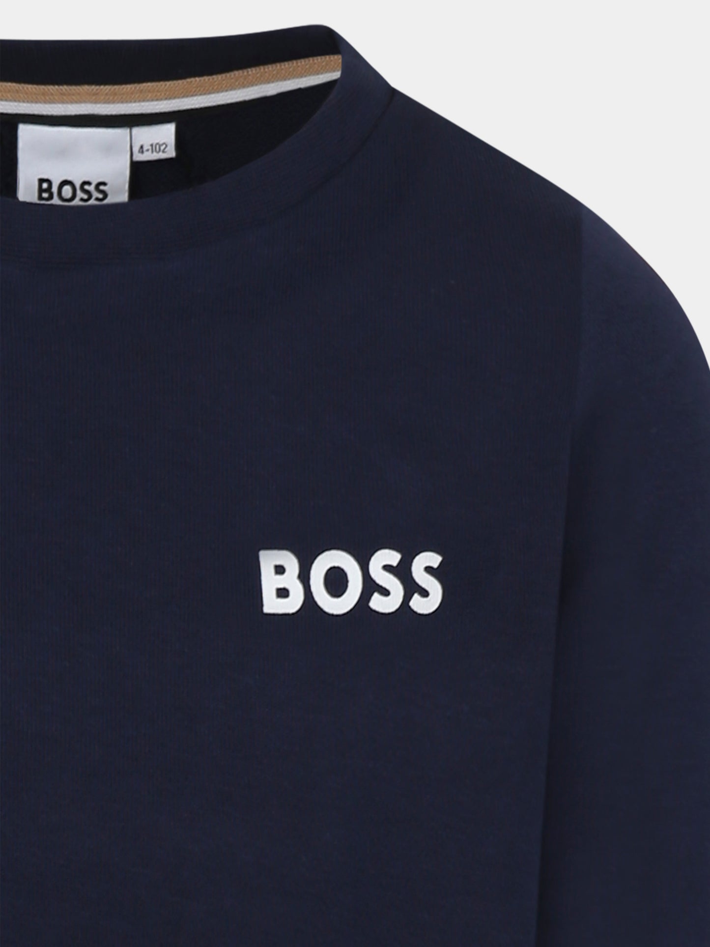 Felpa blu per bambino con logo,Boss,J50713 849