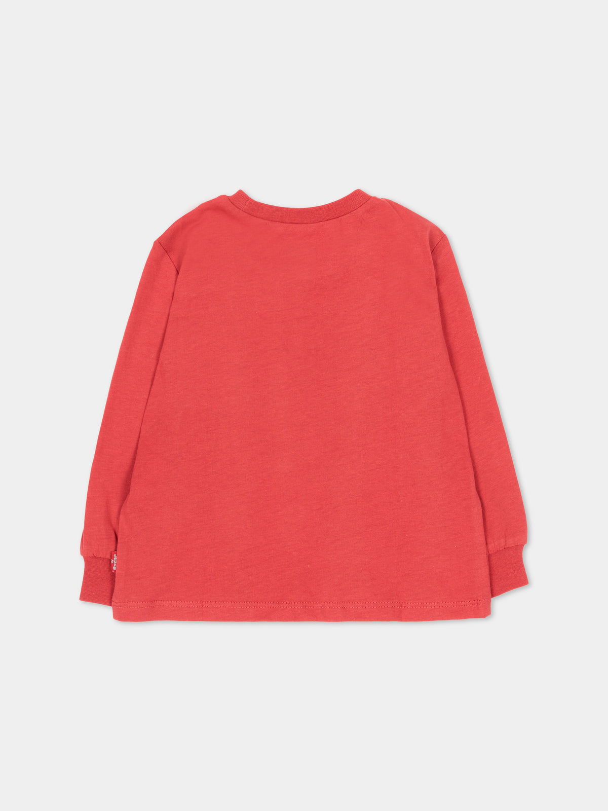 Red T-shirt for baby boy with logo