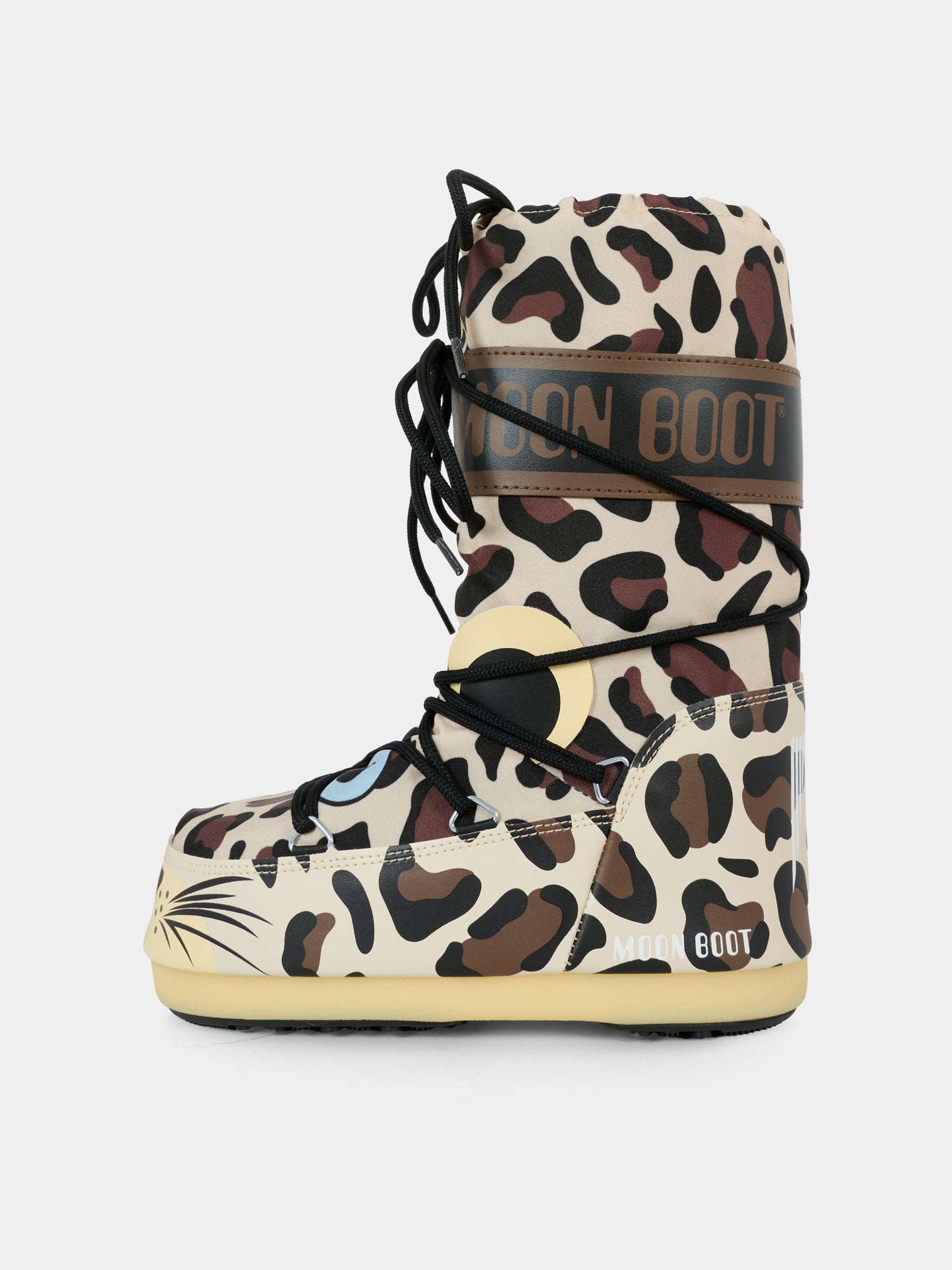 Moon Boot marroni MB Icon per bambini con motivo animalier,Moon Boot,80D3400300 V010