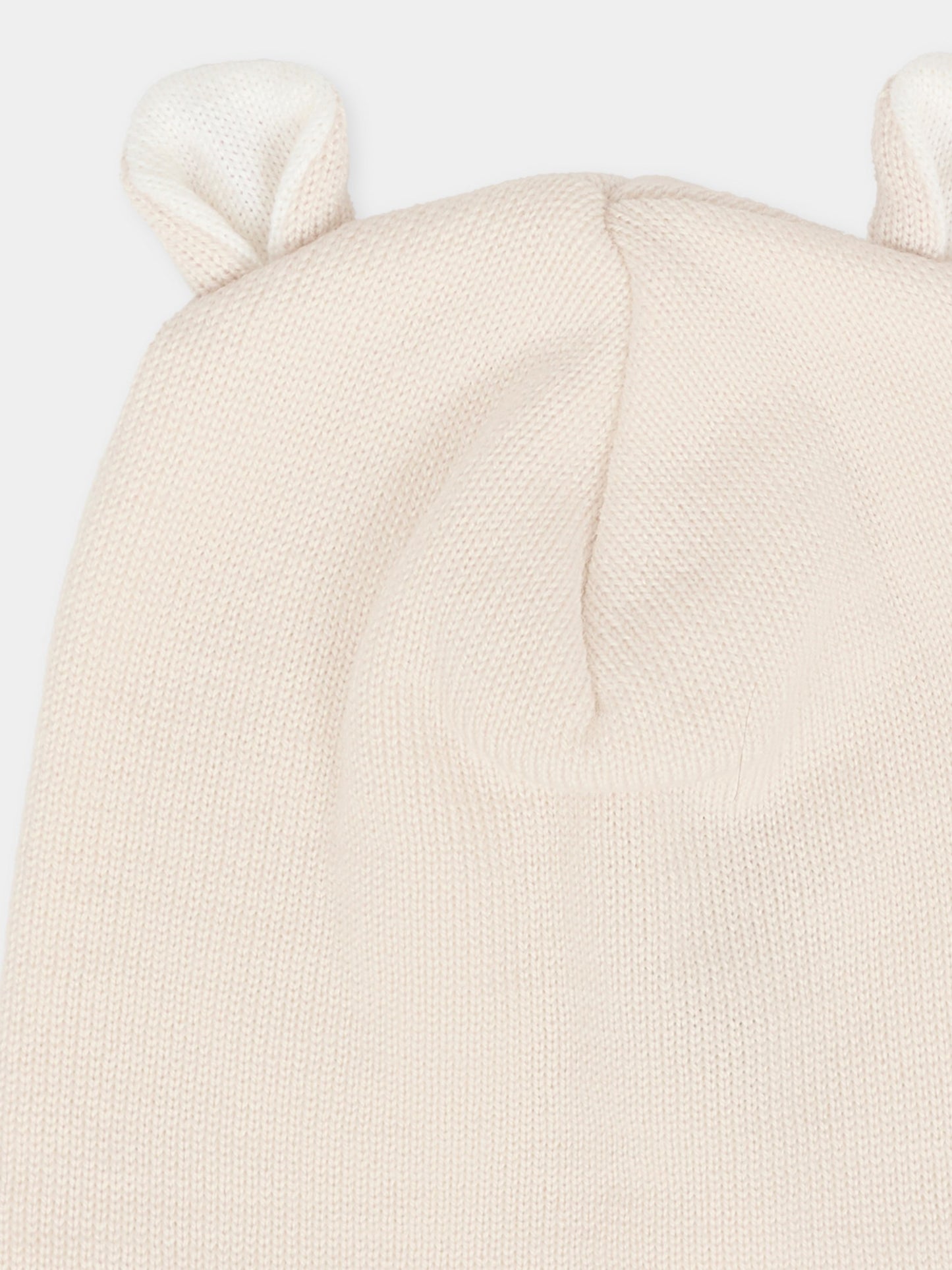Berretto beige per neonati con orecchie,Little Bear,2115 BURRO/LATTE