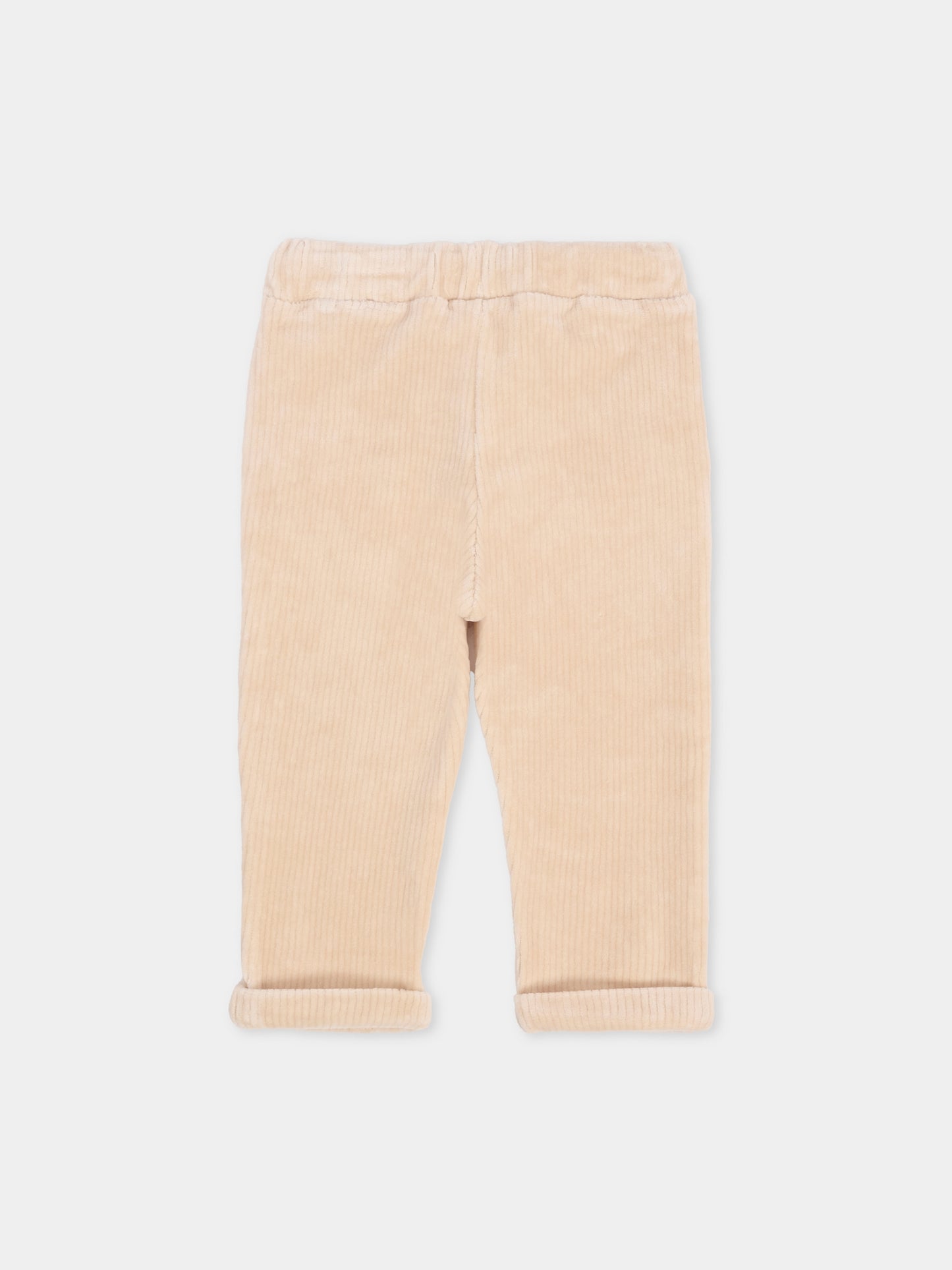 Pantaloni beige per neonato con bottoni,Mayoral,2510 011