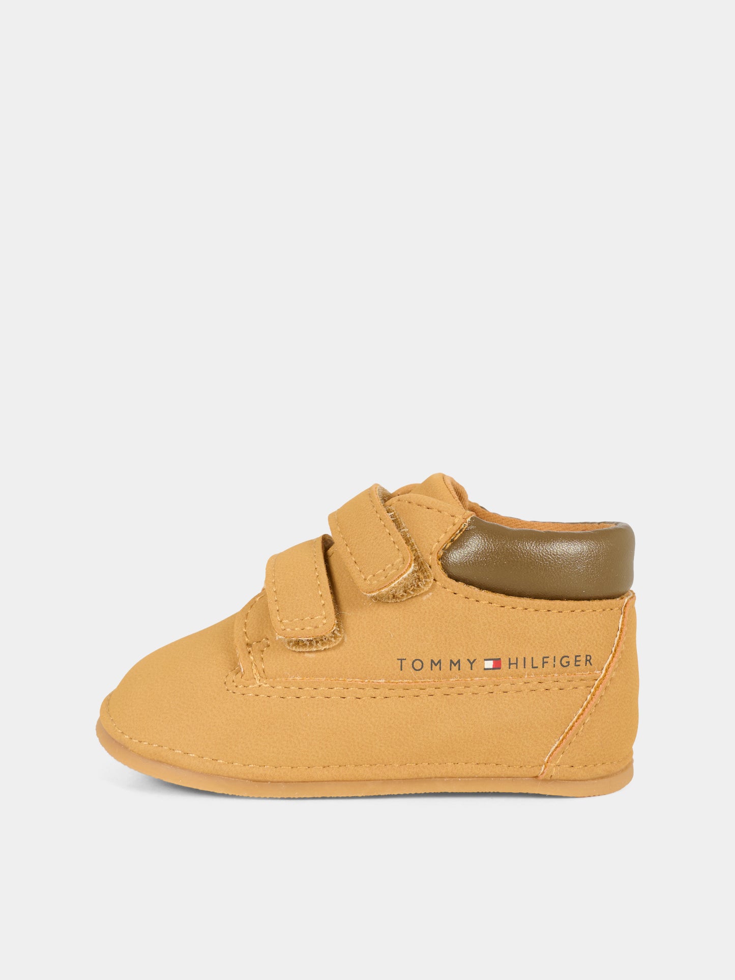 Sneakers marroni per neonato con logo,Tommy Hilfiger Junior,T0B5 34059 1755206