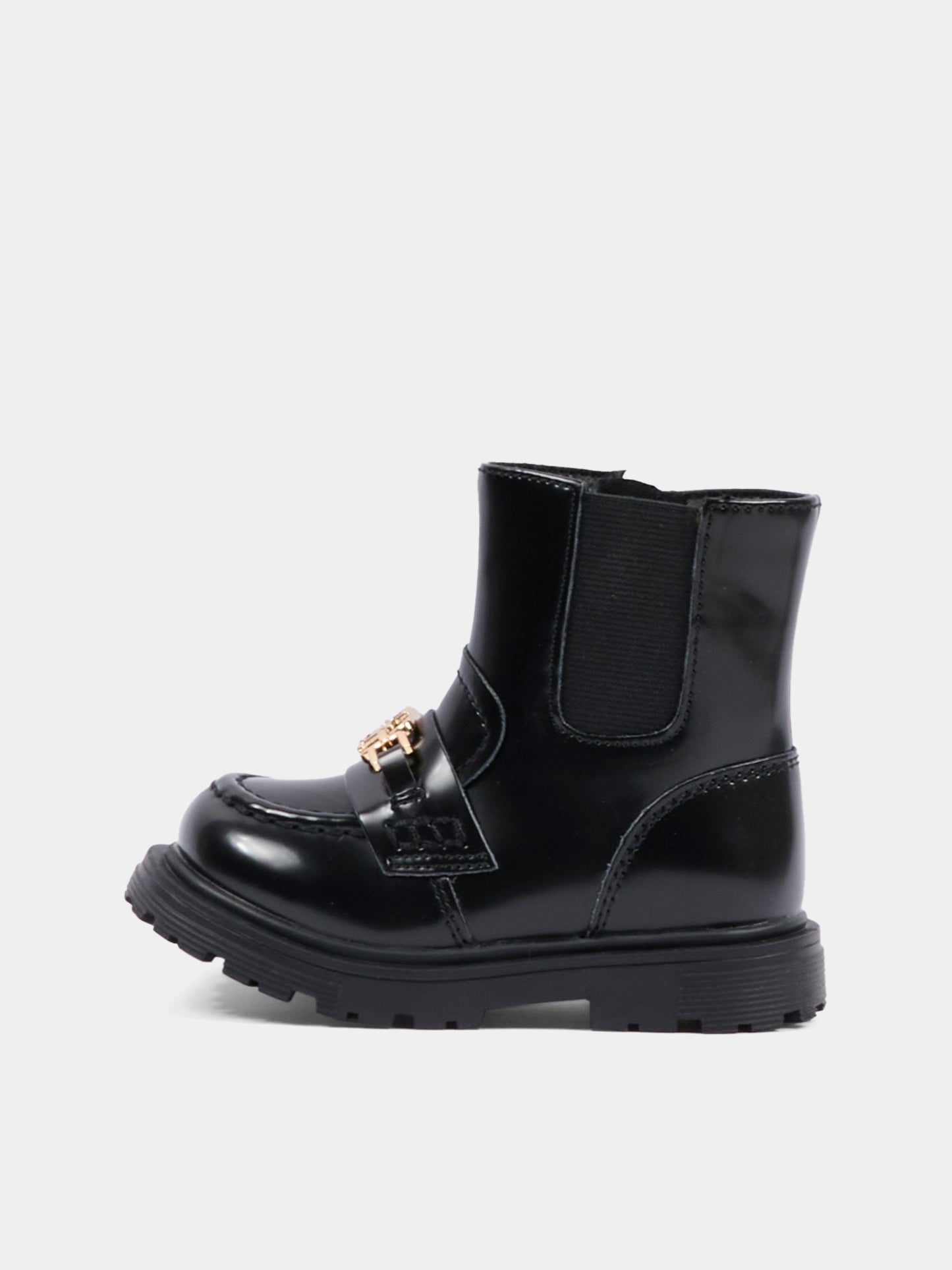 Stivaletti neri per bambina con logo,Tommy Hilfiger Junior,T1A5 34007 1453999