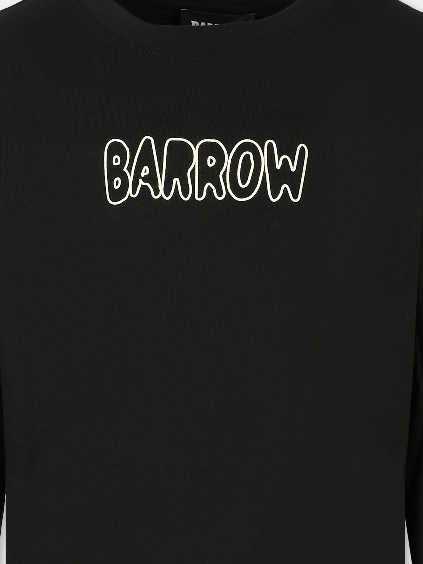 T-shirt nera per bambini con logo e stampa Bear,Barrow,F5BKJUTH228 110