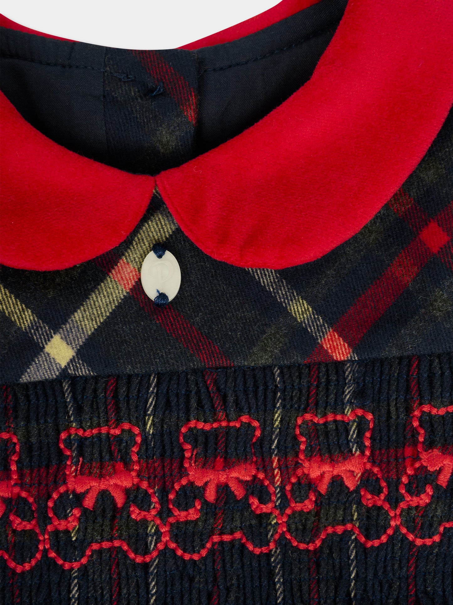 Vestito blu per neonata con orsetti,Patachou,PAP VET4133132 Z0133