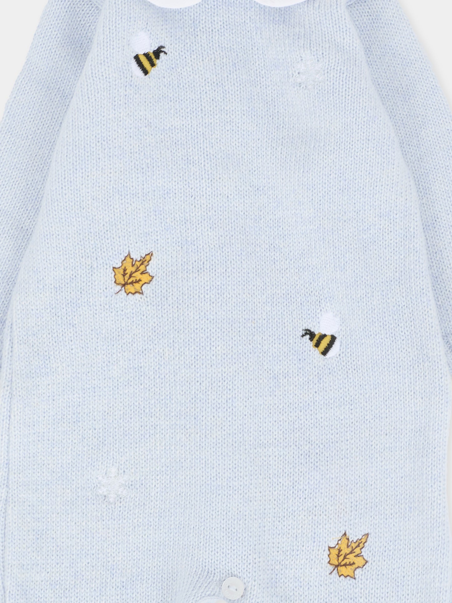 Tutina celeste per neonato con api ricamate,Nanán,I25009A