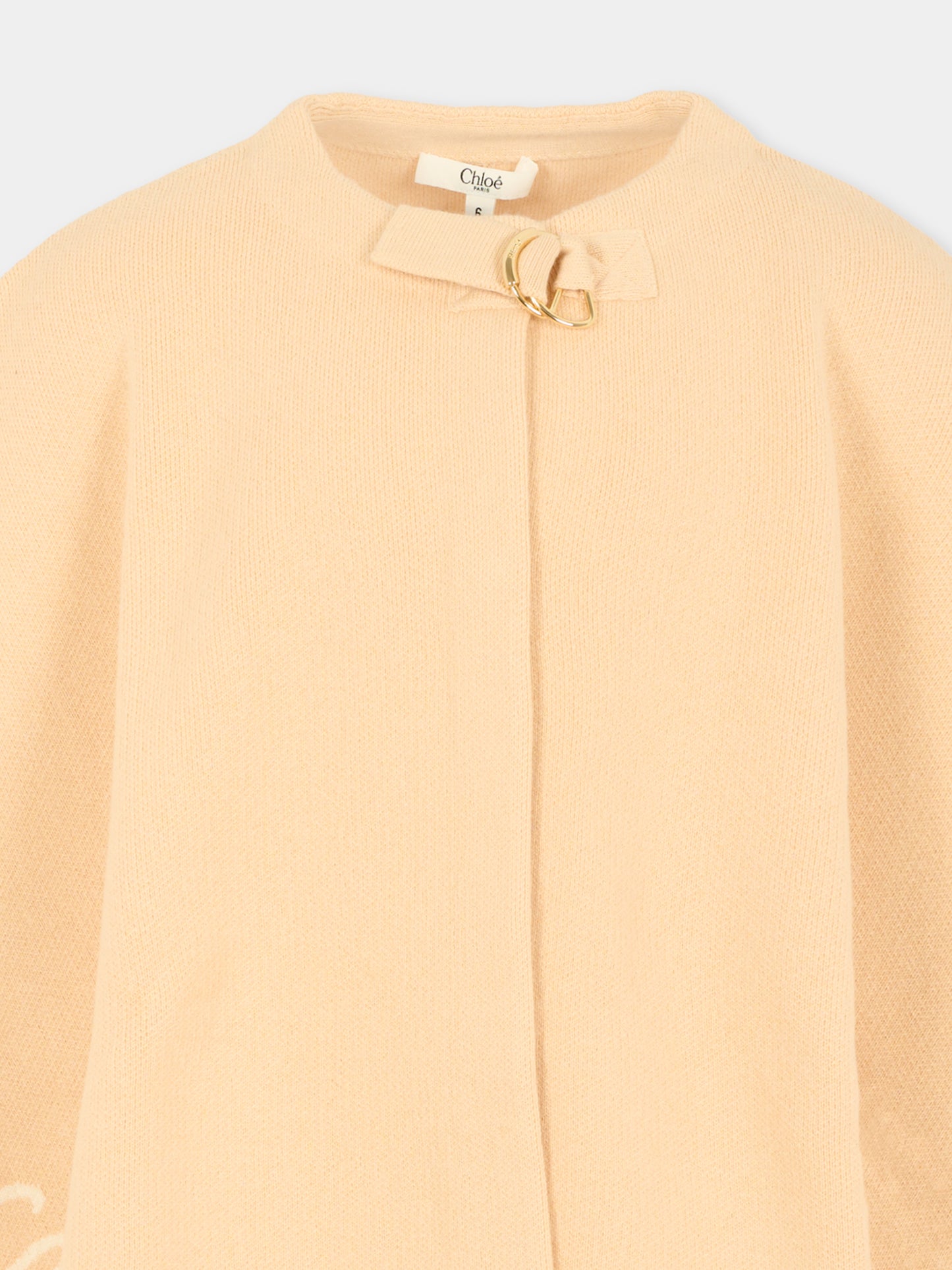 Cappa rosa per bambina con logo,Chloé Kids,C20667 257