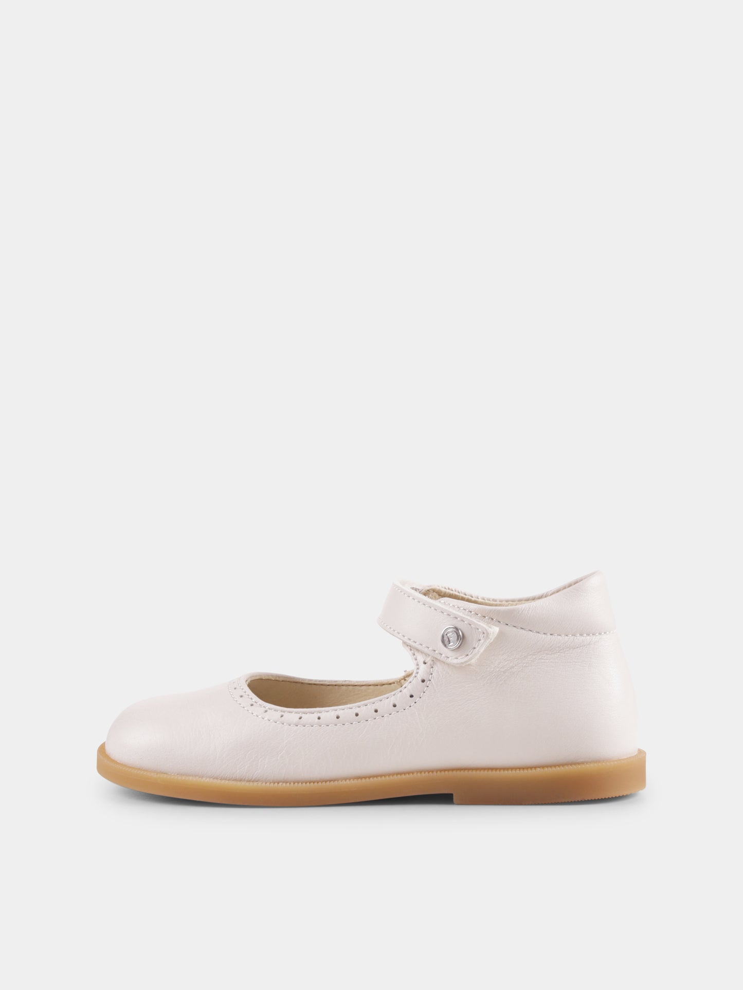 Ivory ballet flats for baby girl and girl