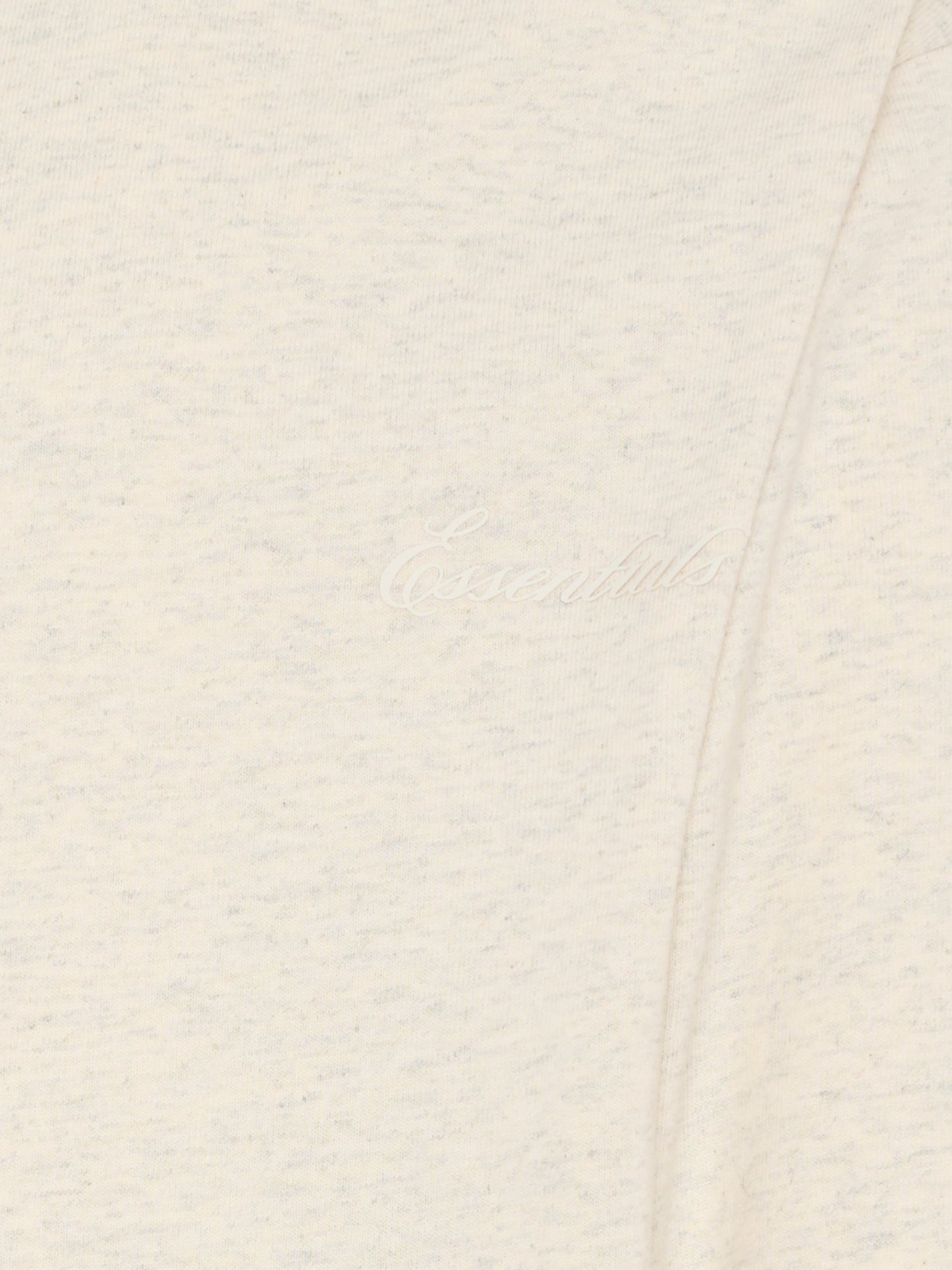 T-shirt grigio per bambini con logo ricamato,Fear Of God Essentials,785HO251361K OATMEAL HEATHER