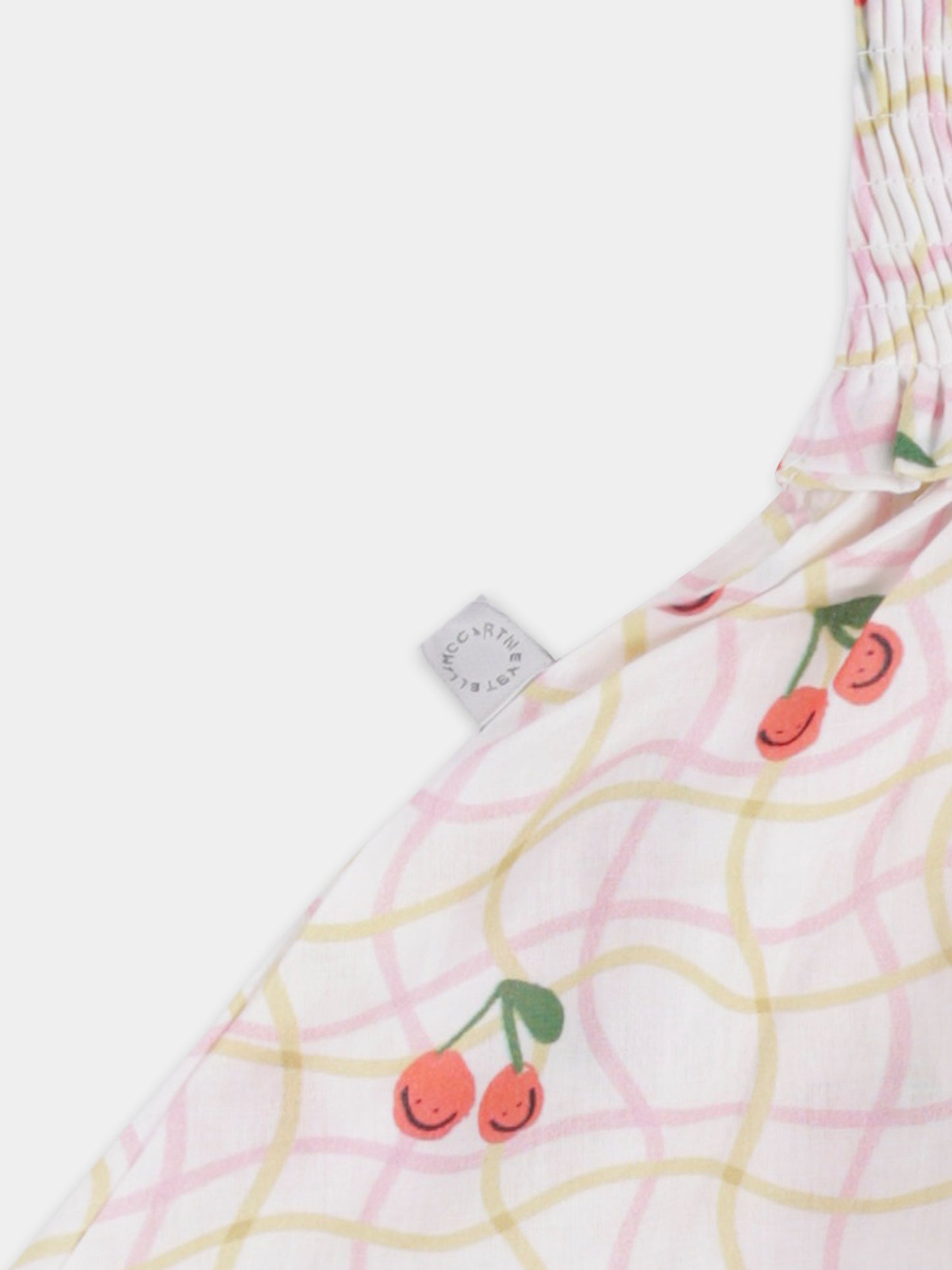 Vestito bianco per neonata con ciliegie all over,Stella Mccartney Kids,TW1082 Z2717 101MC