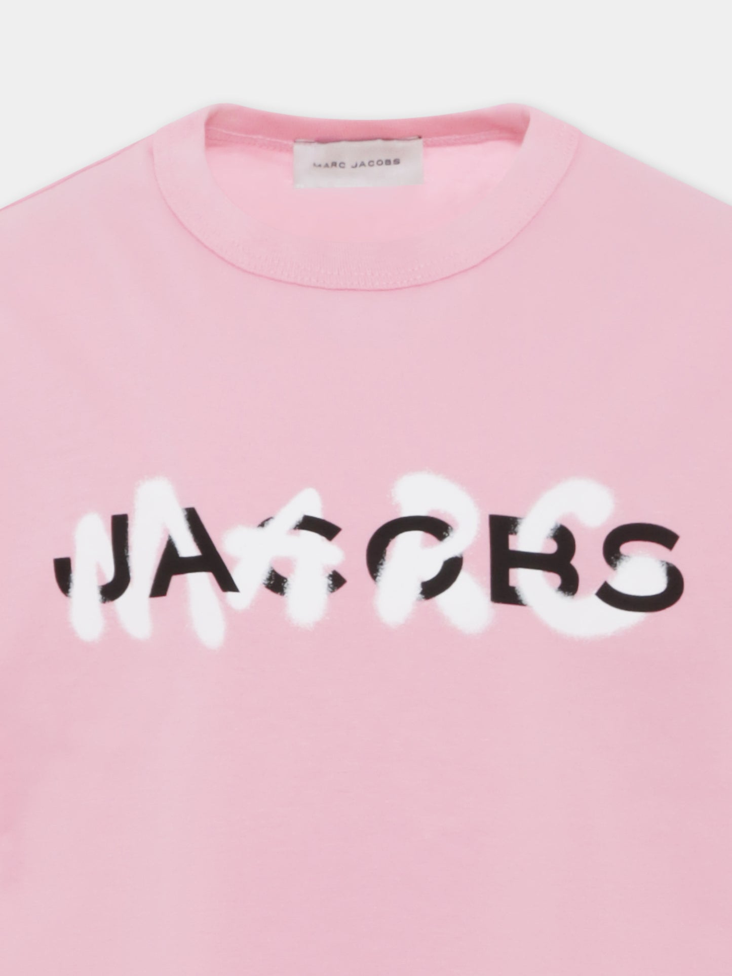 T-shirt rosa per bambina con logo,Marc Jacobs,W60205 45T