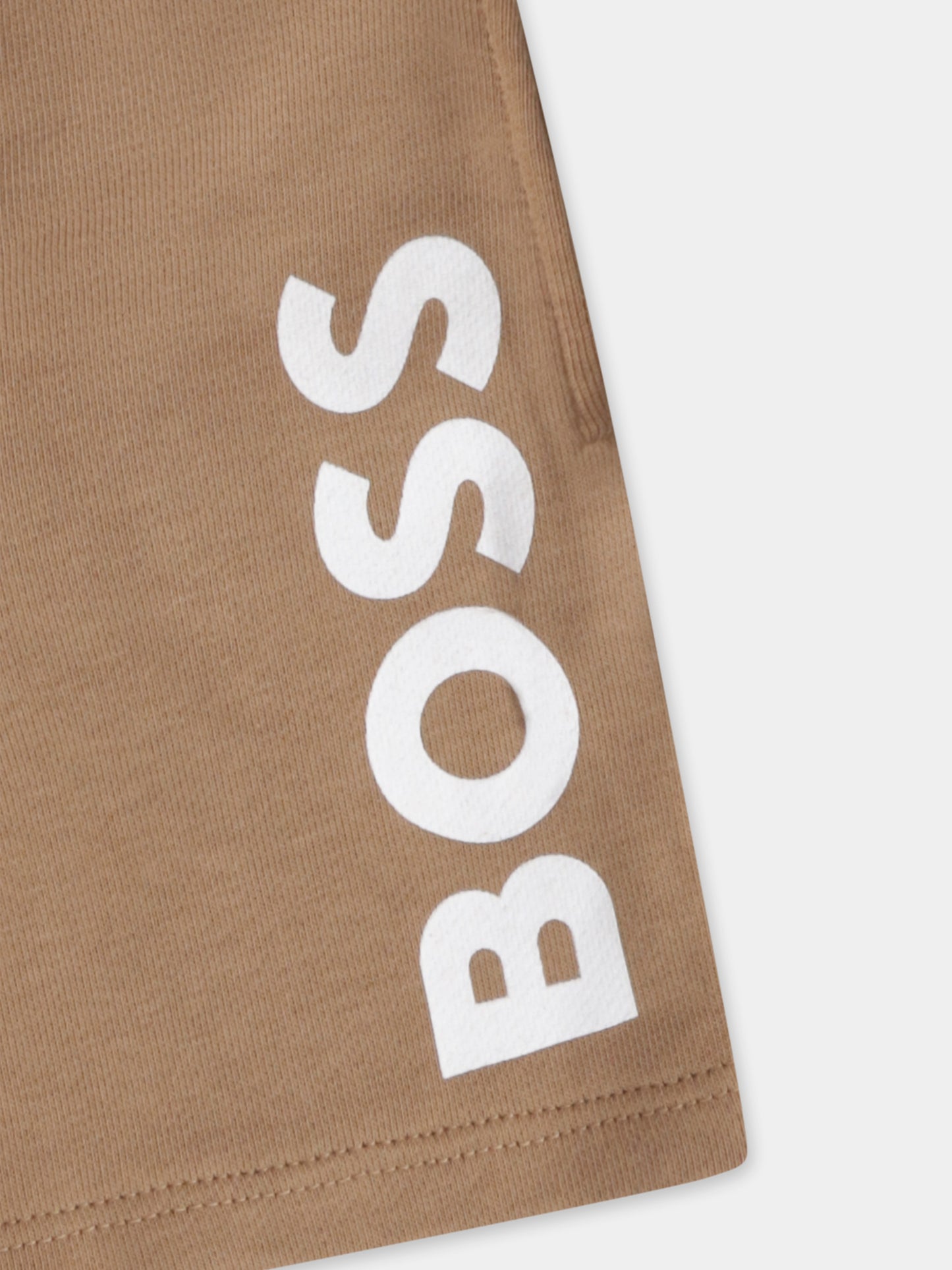 Shorts marroni per neonato con logo,Boss,J50580 269