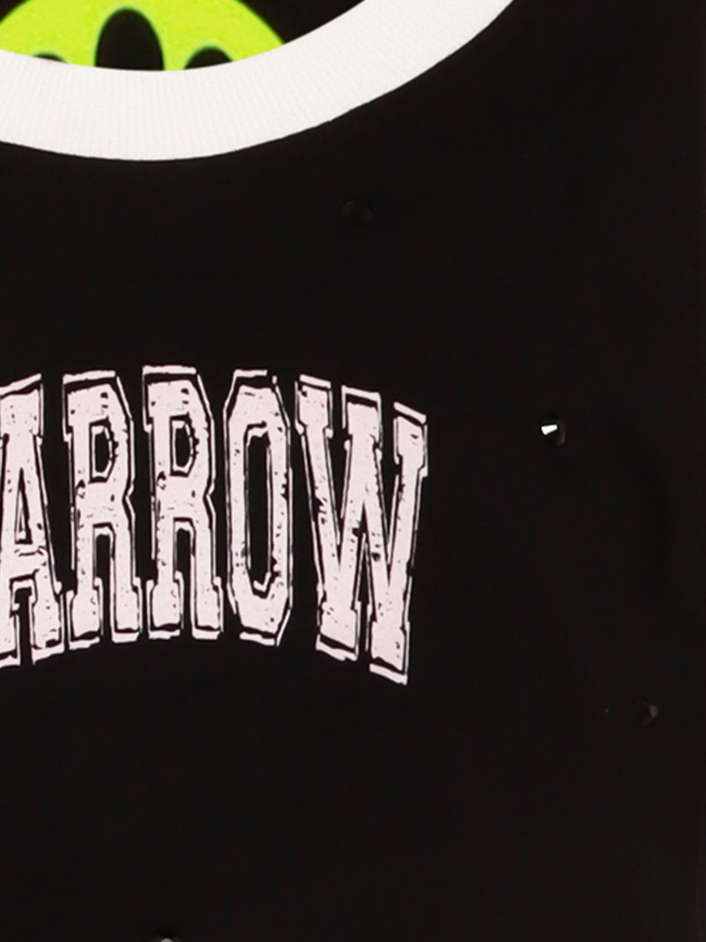 Canotta nera per bambina con logo e smile,Barrow,S5BKJGTA104 110