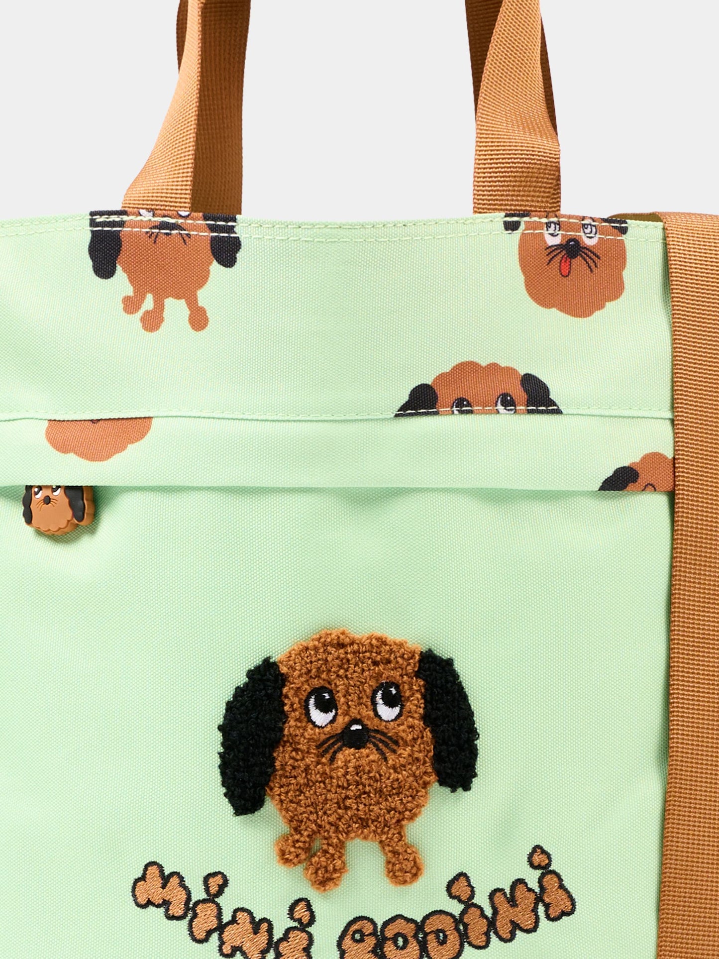 Borsa verde per bambini con cagnolini,Mini Rodini,2616010675