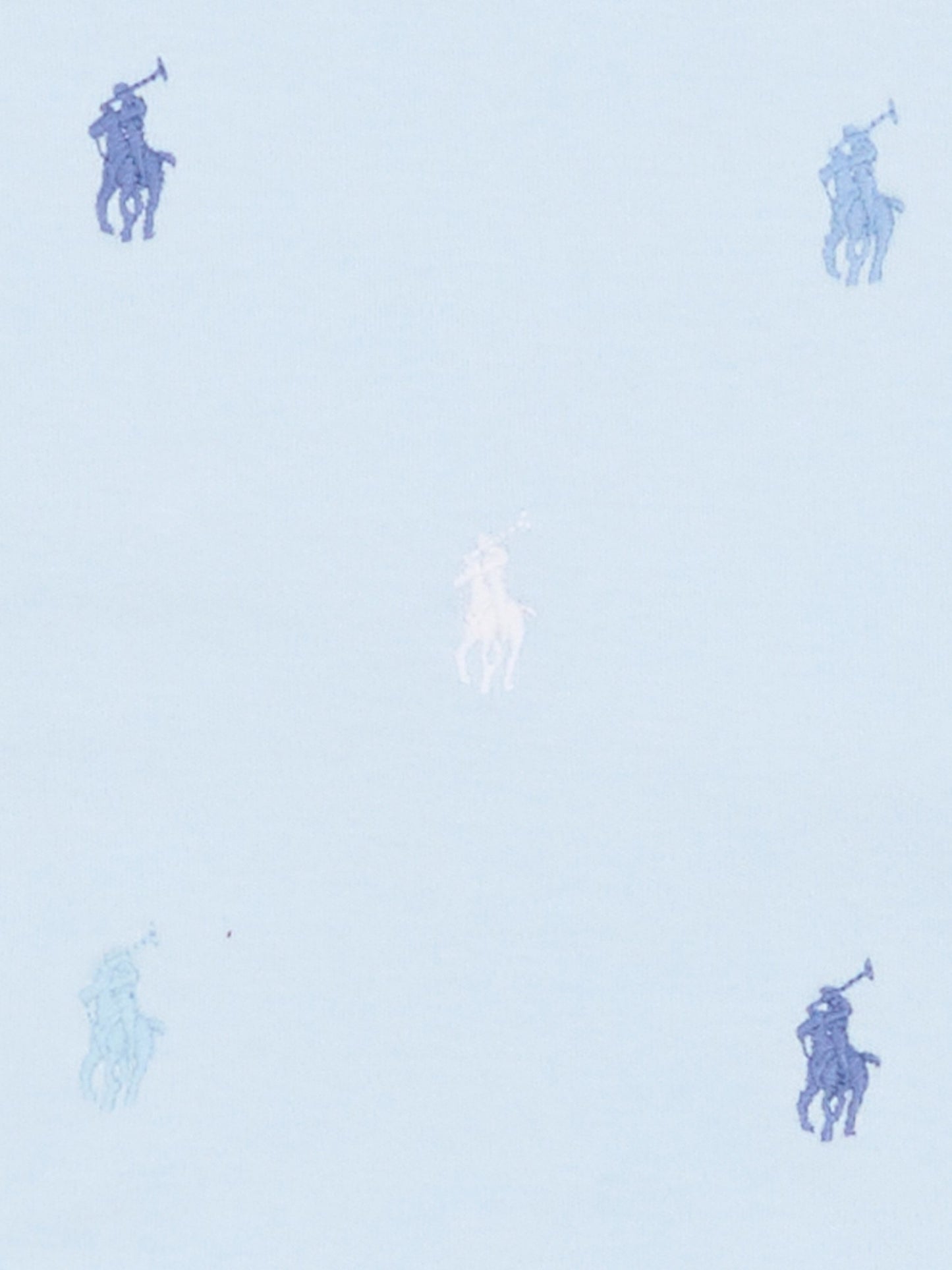 Bavaglino celeste per neonato con iconici cavallini,Ralph Lauren Kids,876689002