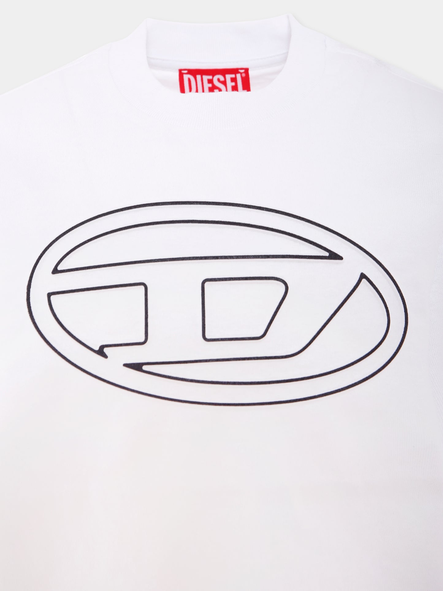 T-shirt bianca per bambino con logo,Diesel,J02016 0BEAF K100